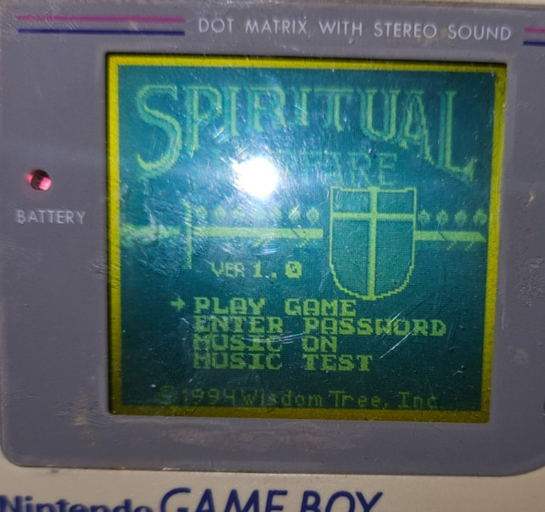 Spiritual Warfare Cartridge Only Authentic Nintendo Game Boy Wisdom Tree Gameboy