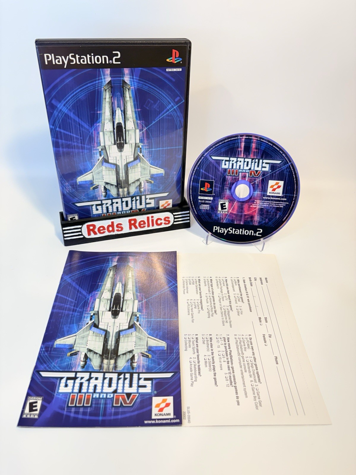Gradius III and IV (Sony PlayStation 2 PS2) Complete CIB Pristine Condition