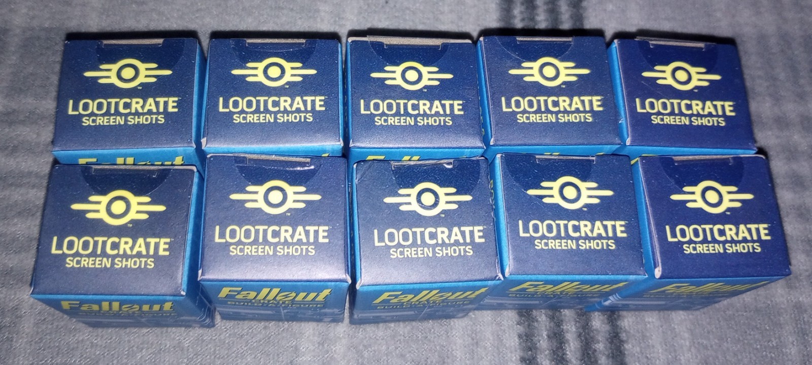 Lot Of 10 Fallout Loot Crate Screen Shots Build-A-Figure Power Armor Box 4 Of 6