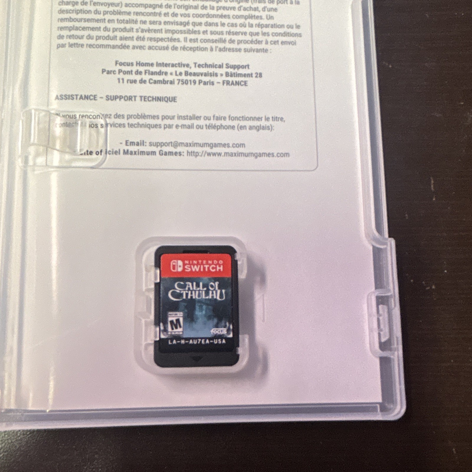 Focus Home Interactive Call of Cthulhu Nintendo Switch M NTSC-U/C