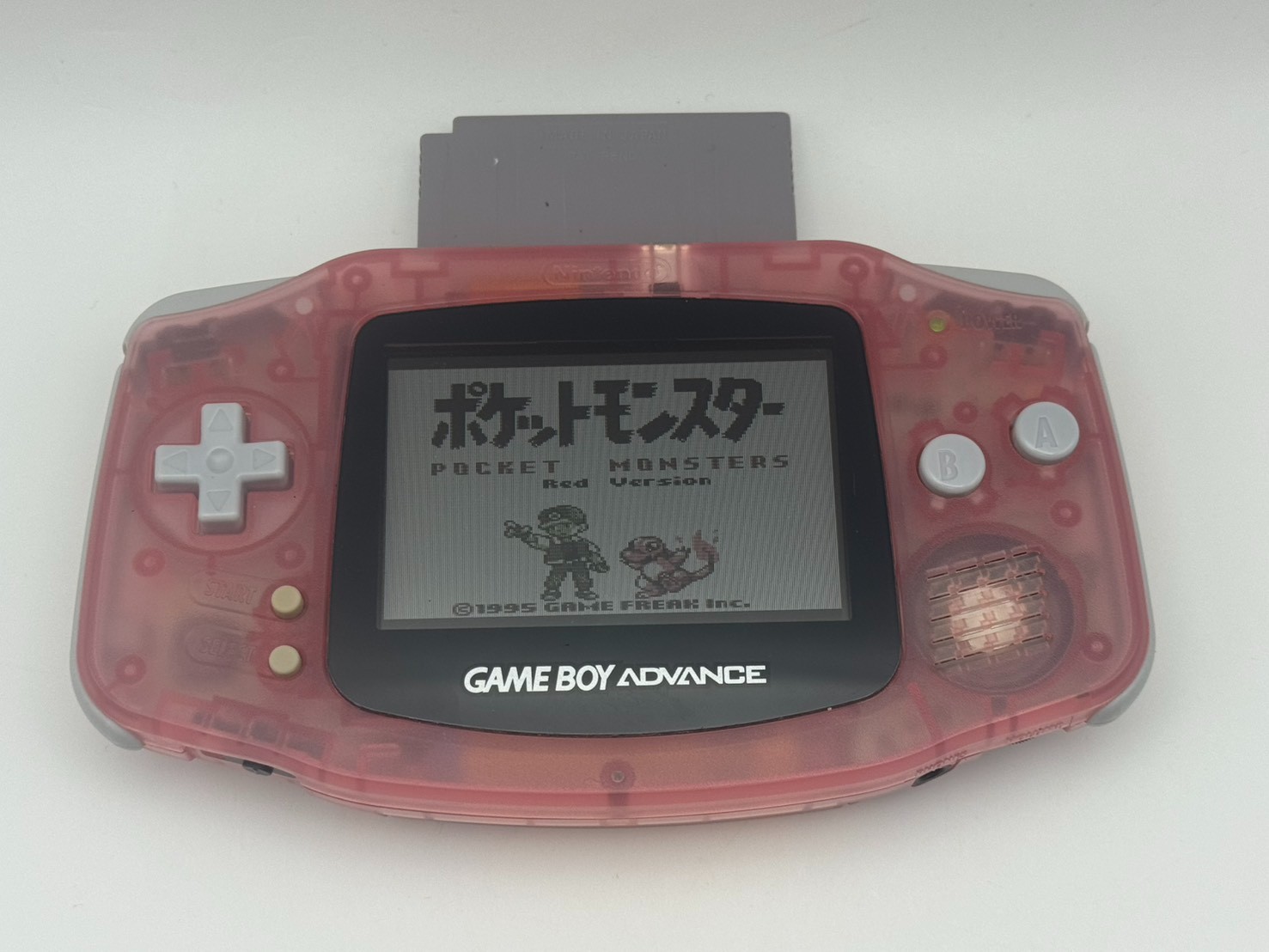 Nintendo Game Boy Advance Milky Pink AGB-001 Console Japan Tested