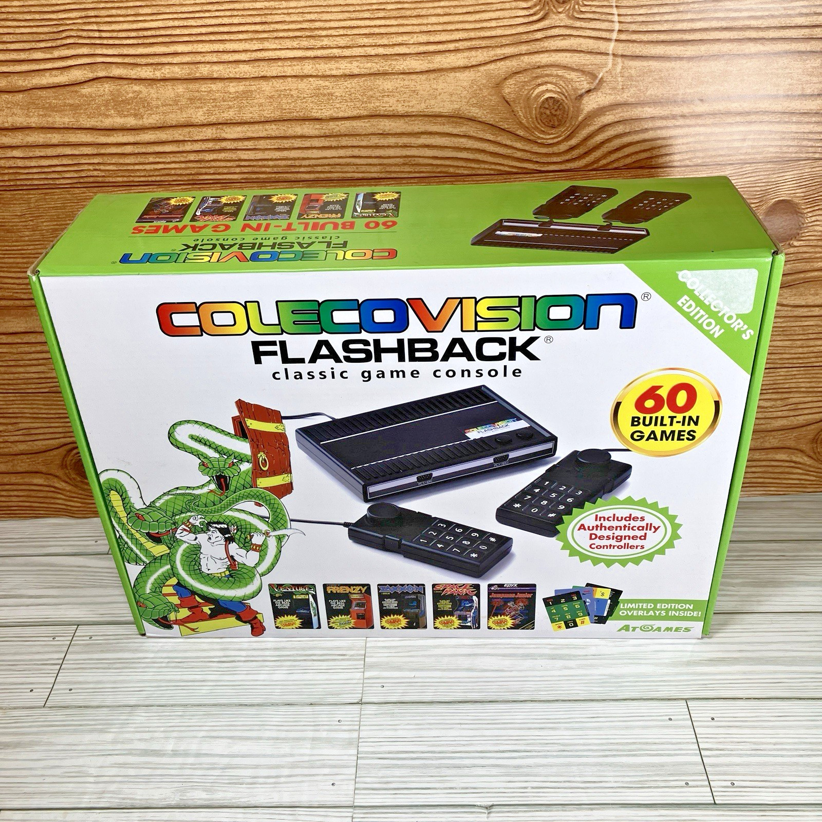 AtGames ColecoVision 32MB Black Game Console Open Box 60 Games Flashback Limited
