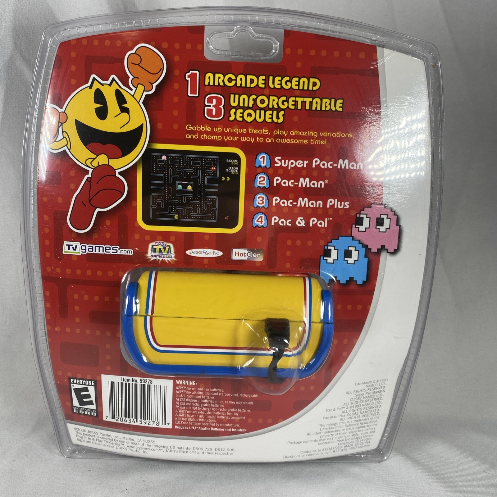 Jakks Pacific Super Pac-Man Collection Plug & Play TV Video Game System