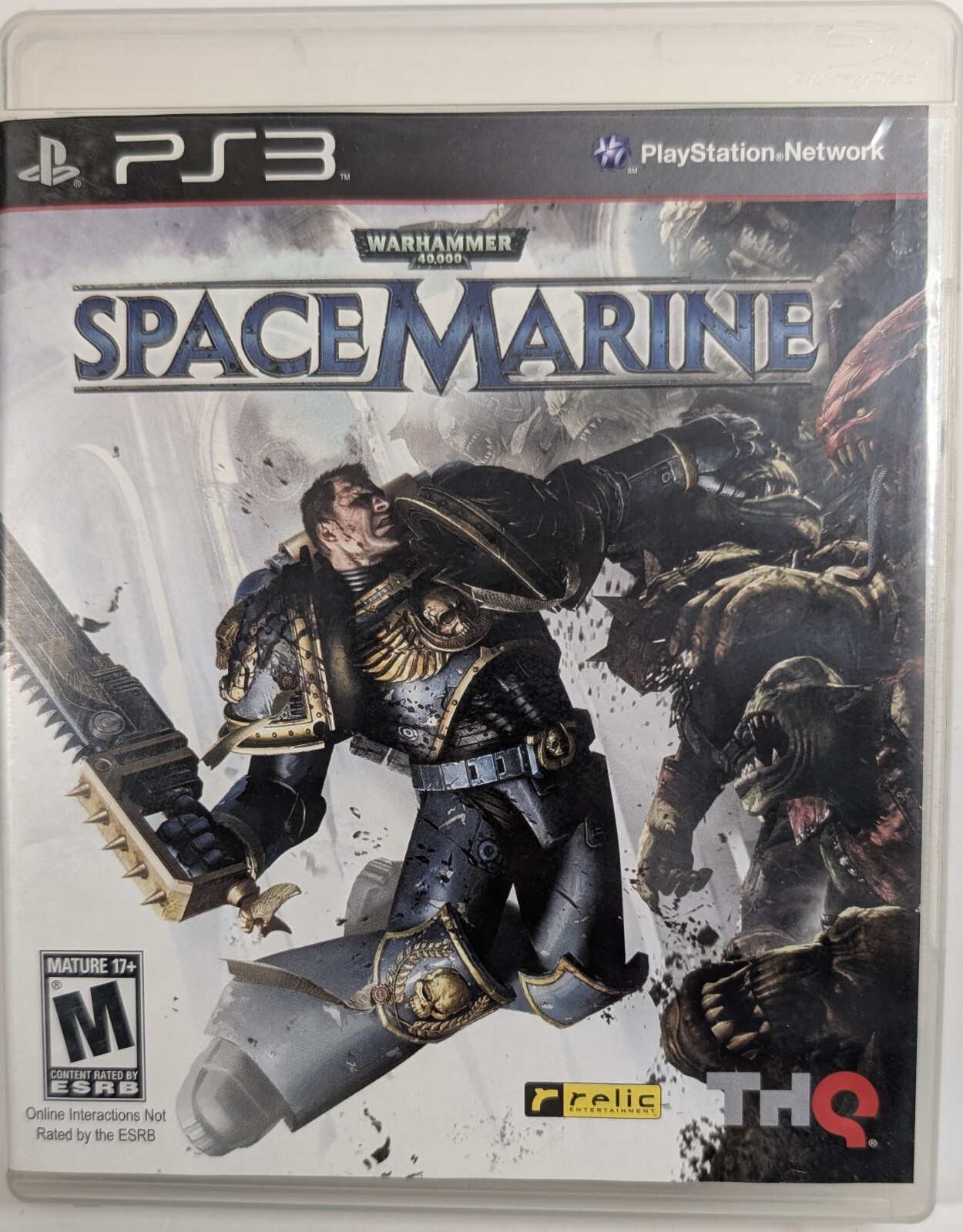 Warhammer 40,000 40K Space Marine Sony PlayStation 3 PS3 Cib Tested and Working
