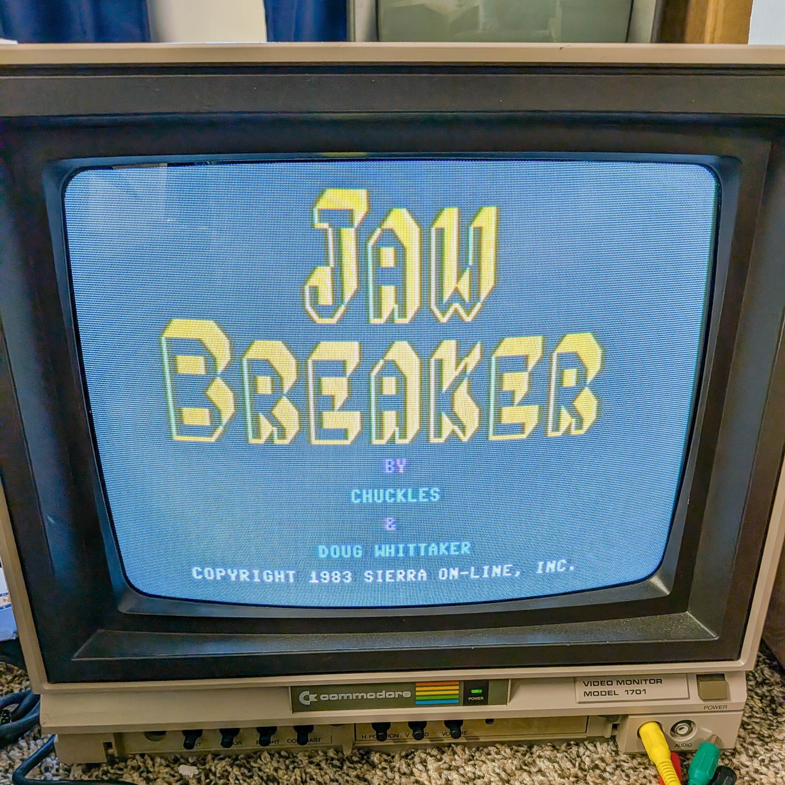 Sierra On-Line Jawbreaker II Game Cartridge 1983 Tested Working GUC