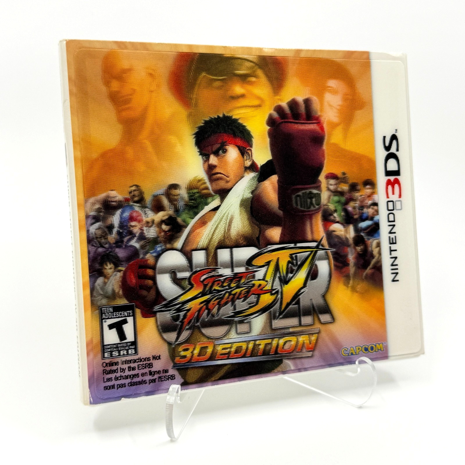 Super Street Fighter IV 3D Edition w/SlipCover (Nintendo 3DS, 2011) CIB Complete