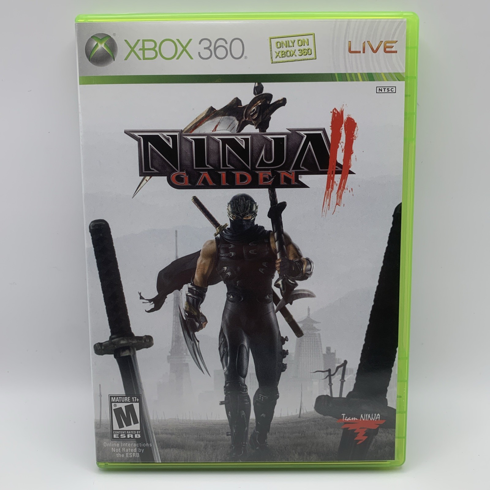 Ninja Gaiden II (Microsoft Xbox 360, 2008) Slipcover Tested Working Fast Ship!