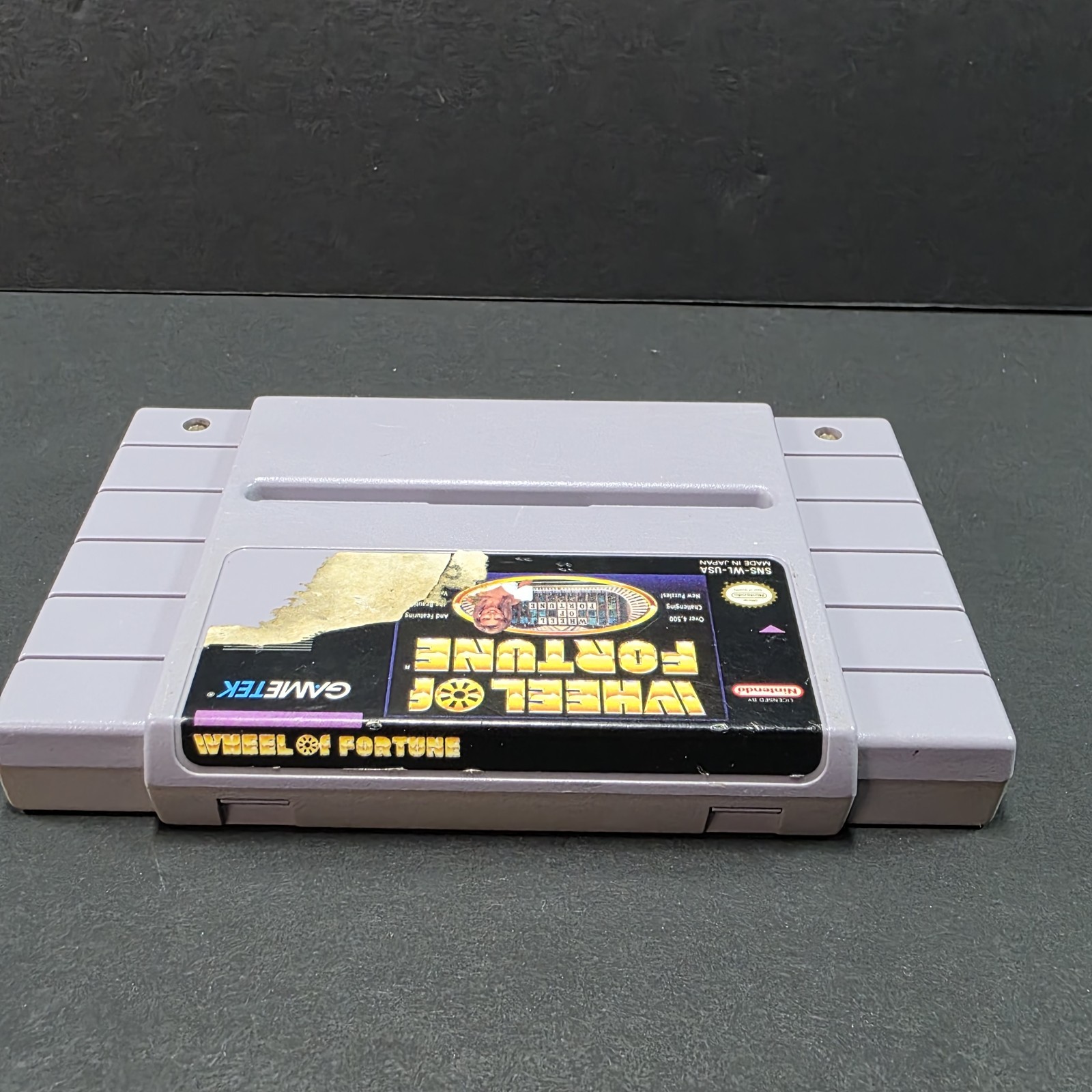 Wheel of Fortune (Super Nintendo SNES, 1993) Authentic Tested Works- B2G1 FREE