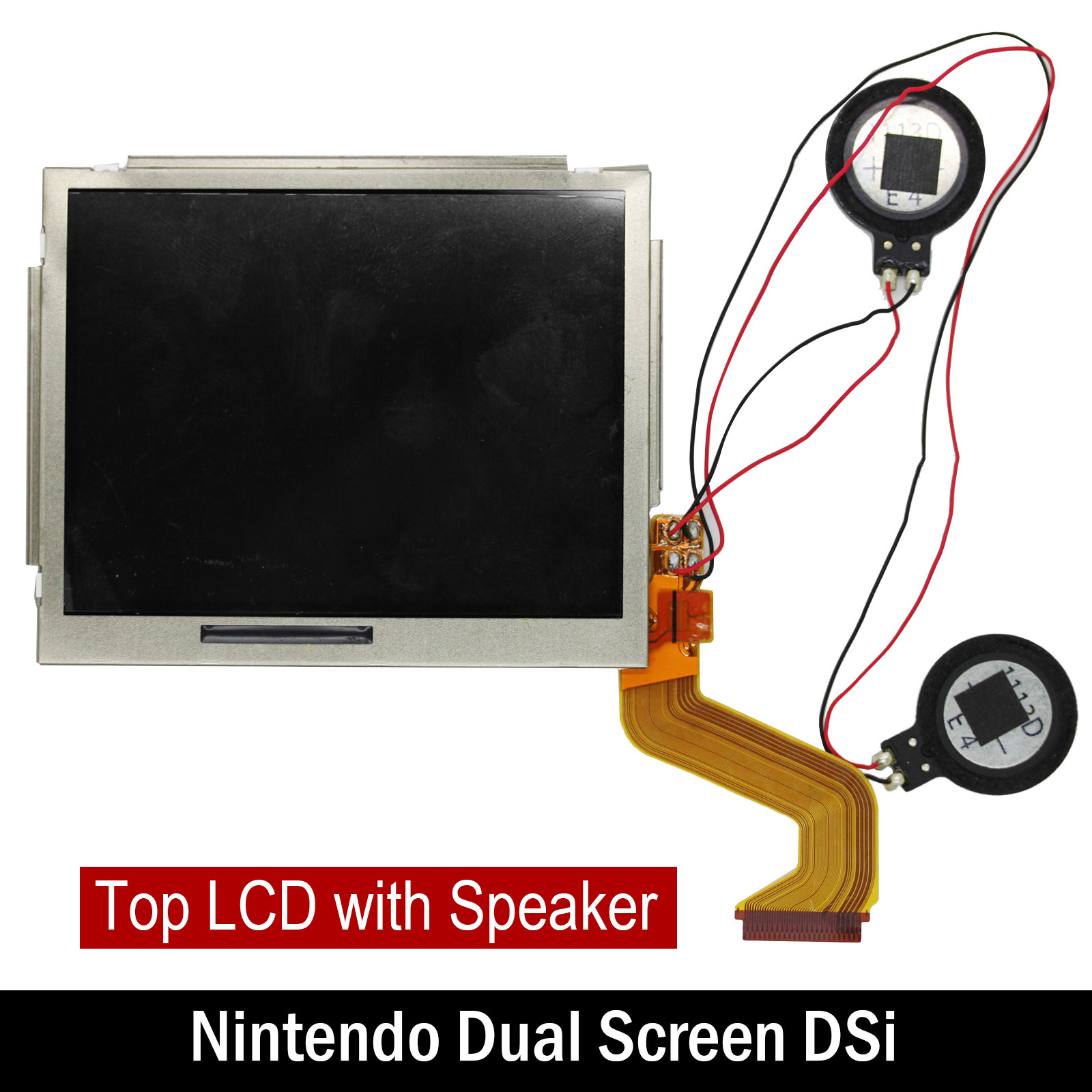 OEM Top Upper LCD Display Screen +Speaker Replacement For Nintendo Dual DSi NDSi