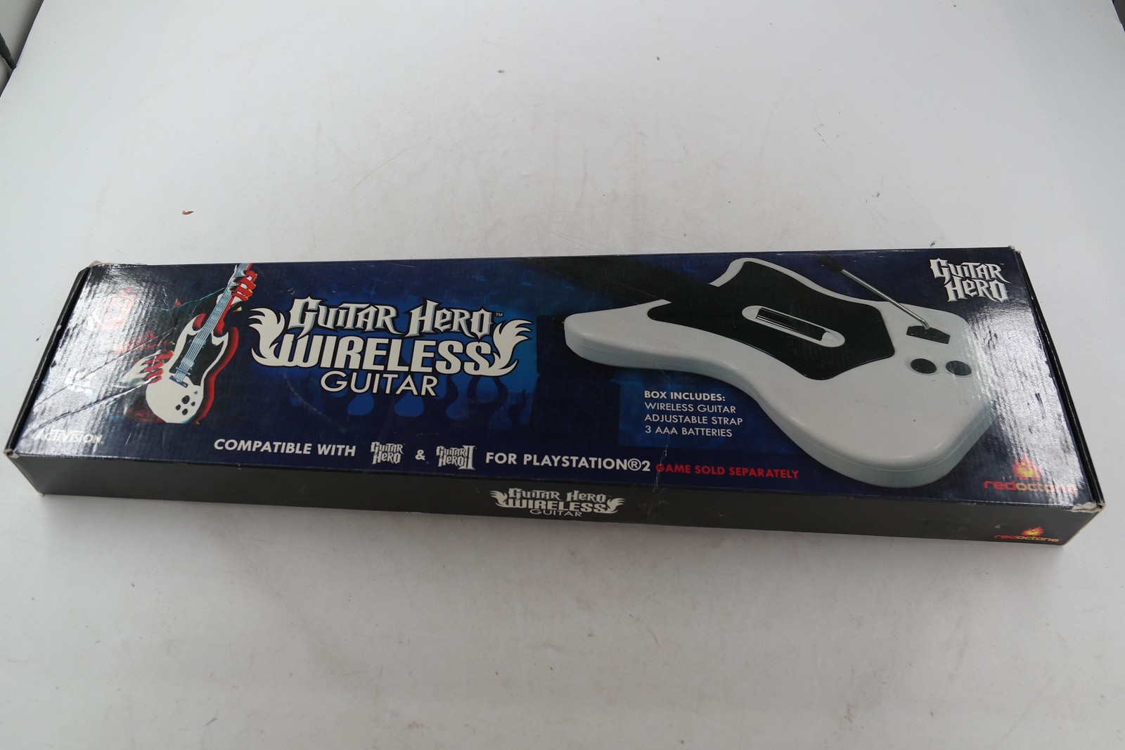 RedOctane Wireless Guitar Controller White For PlayStation 2 PS2 NO DONGLE