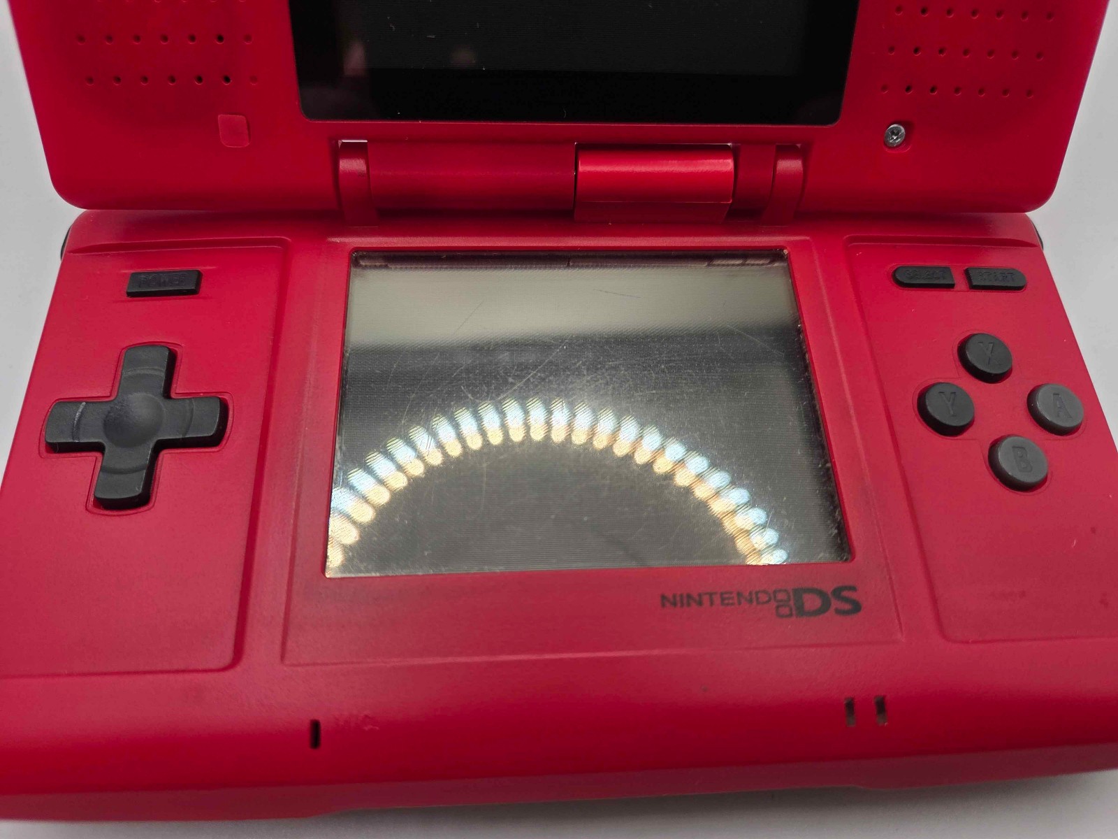 Nintendo DS Original Model NTR-001 Red USED Comes w/ Phineas and Ferb Game