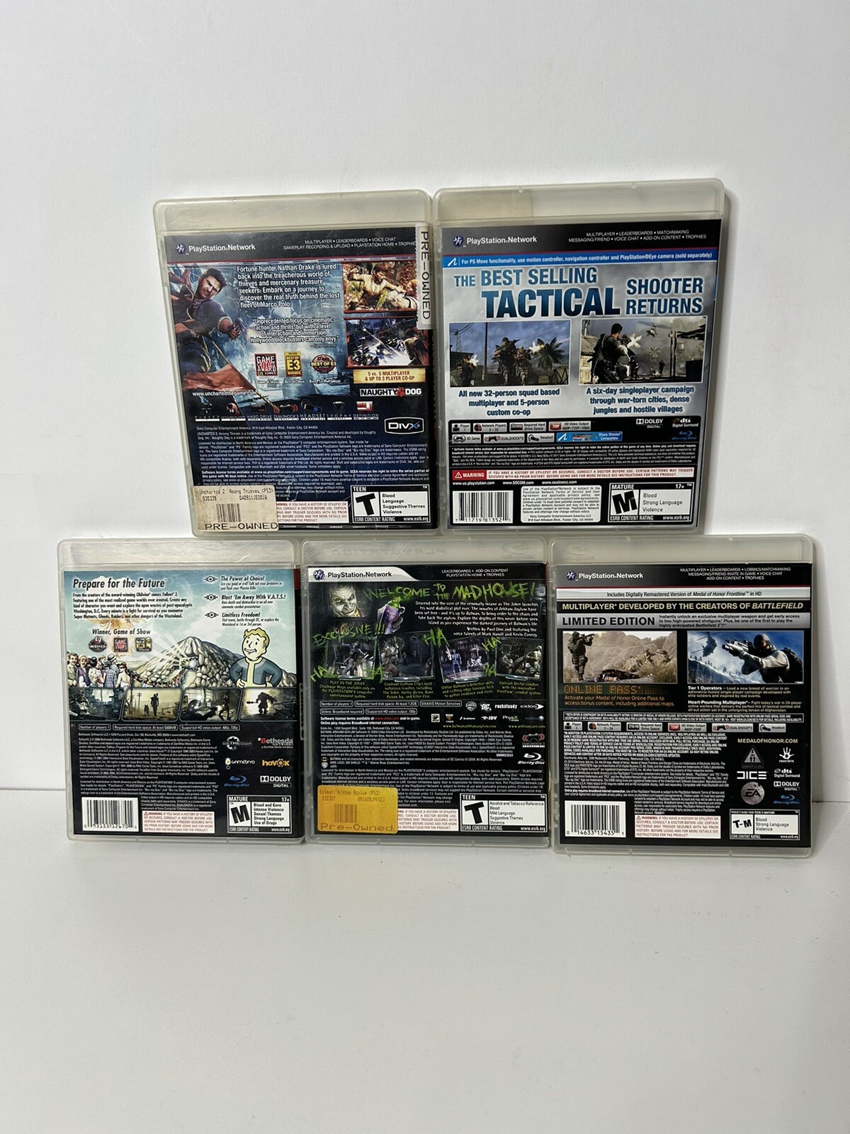 Playstation 3 PS3 Mixed Lot of Action Shooting Games