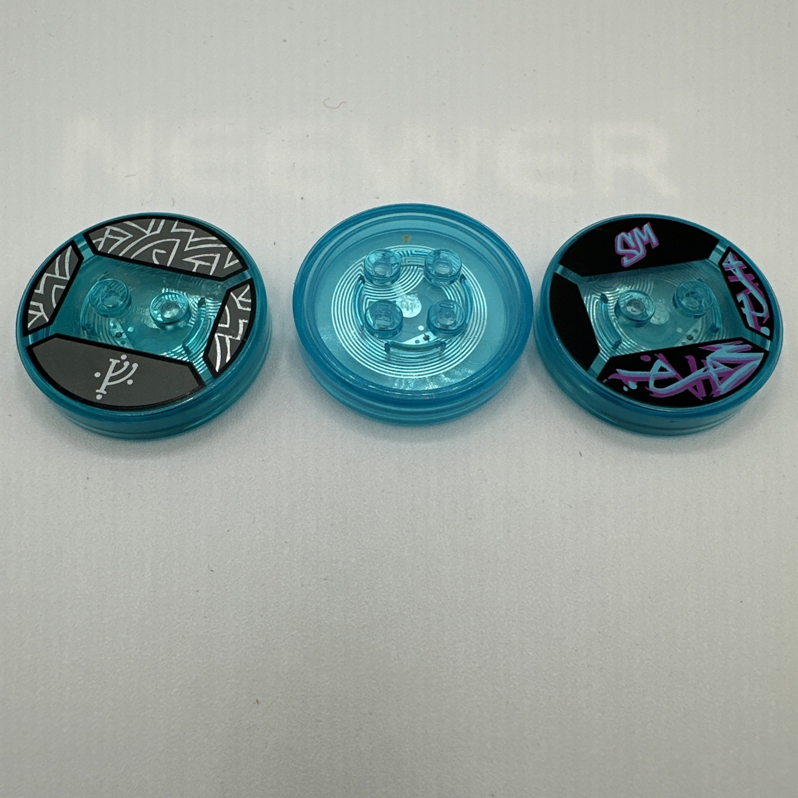 LEGO Dimensions Toy Tag Discs Lot of 3 Batman Gandalf Wyldstyle Bases