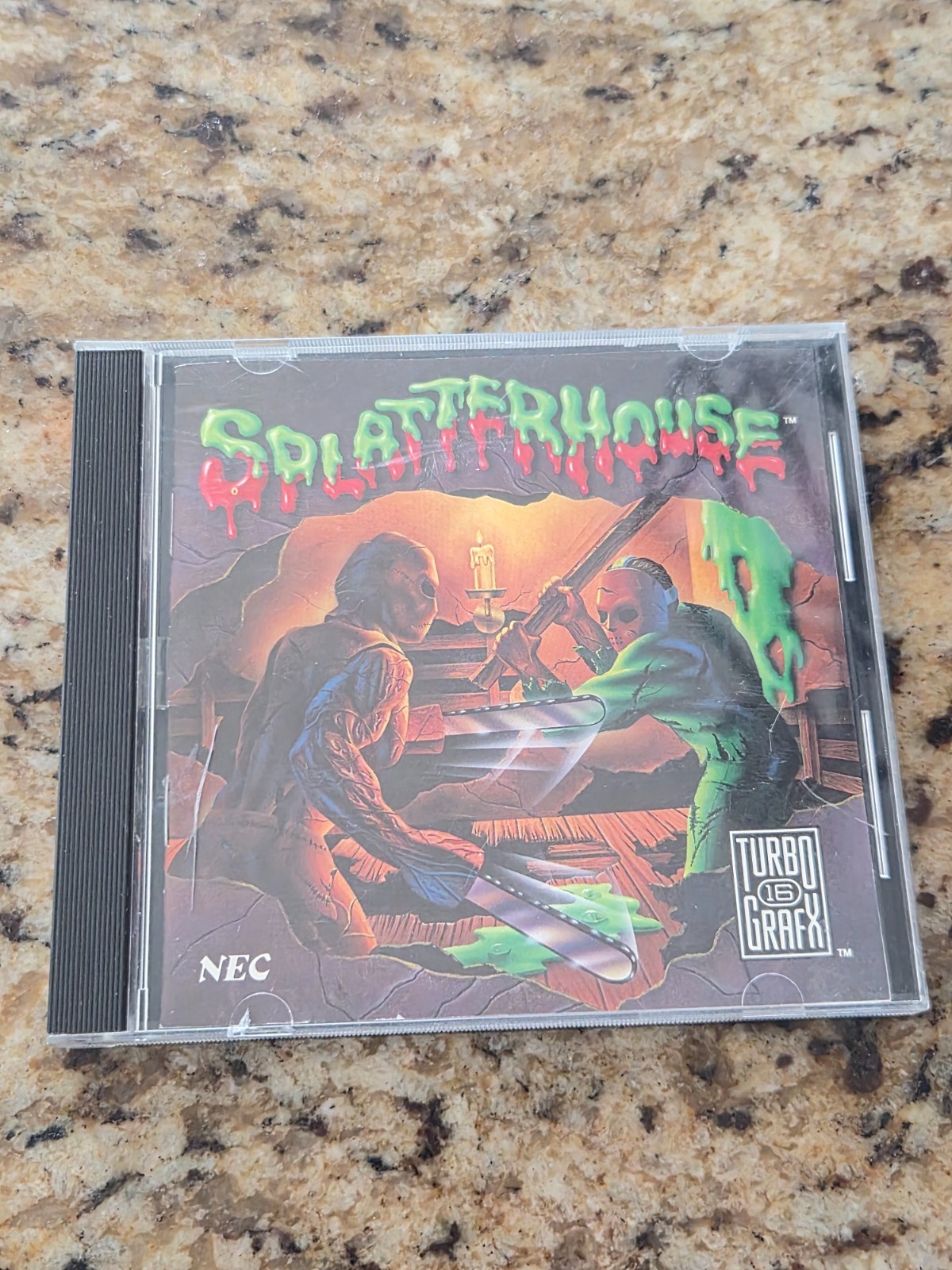 Turbografx 16 Turbo Grafx 16 Game Splatterhouse CIB Complete Tested!