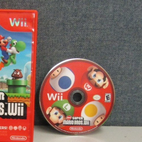 New Super Mario Bros. Wii (Nintendo Wii, 2009) with Manual – Tested Working
