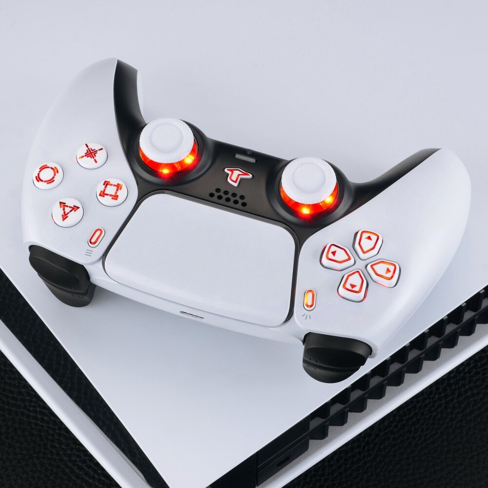 Multi-Colors Luminated White Symbols Buttons DTF V3 LED Kit for ps5 Controller