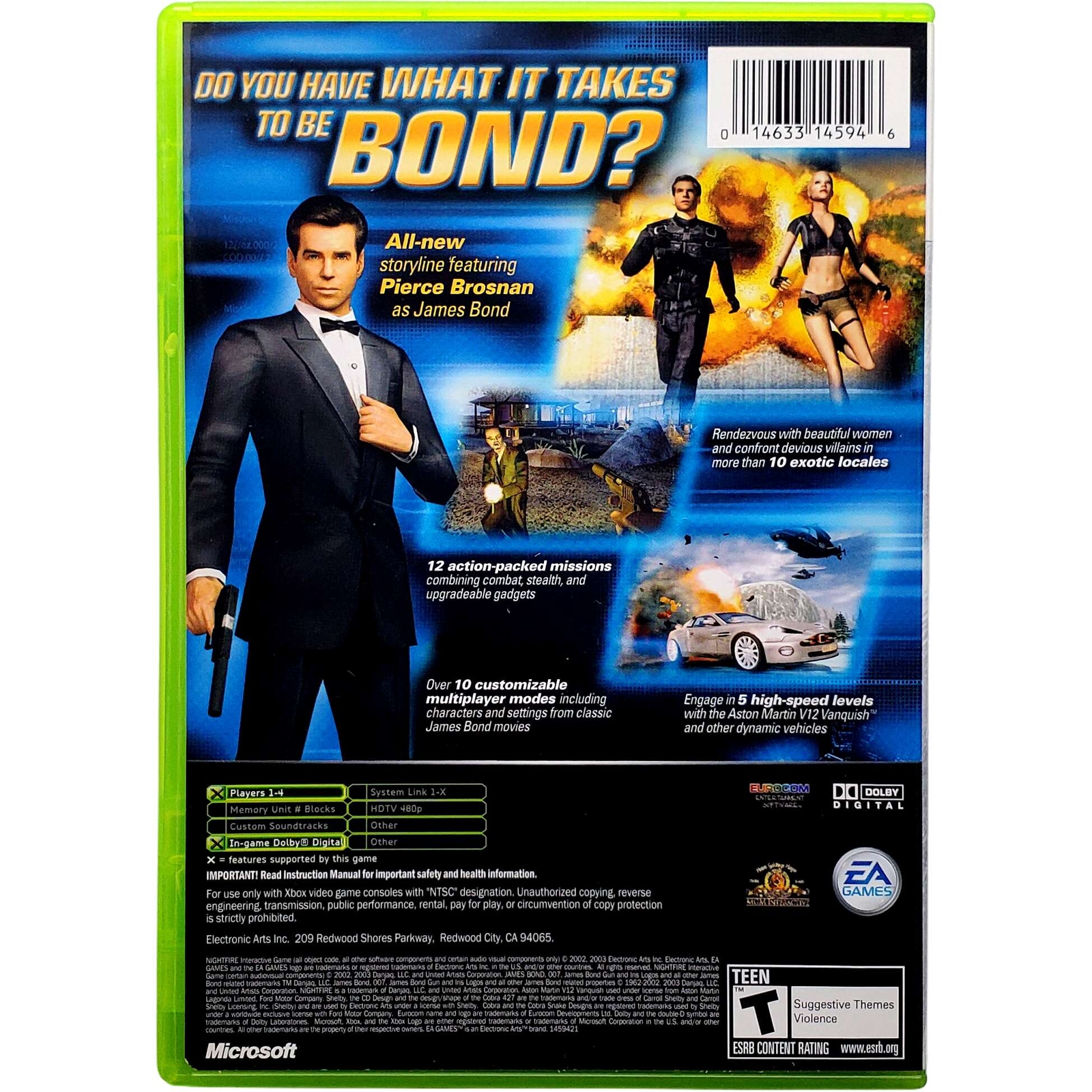 007 Nightfire – Microsoft Xbox Pristine Tested Authentic 180 Day Guarantee
