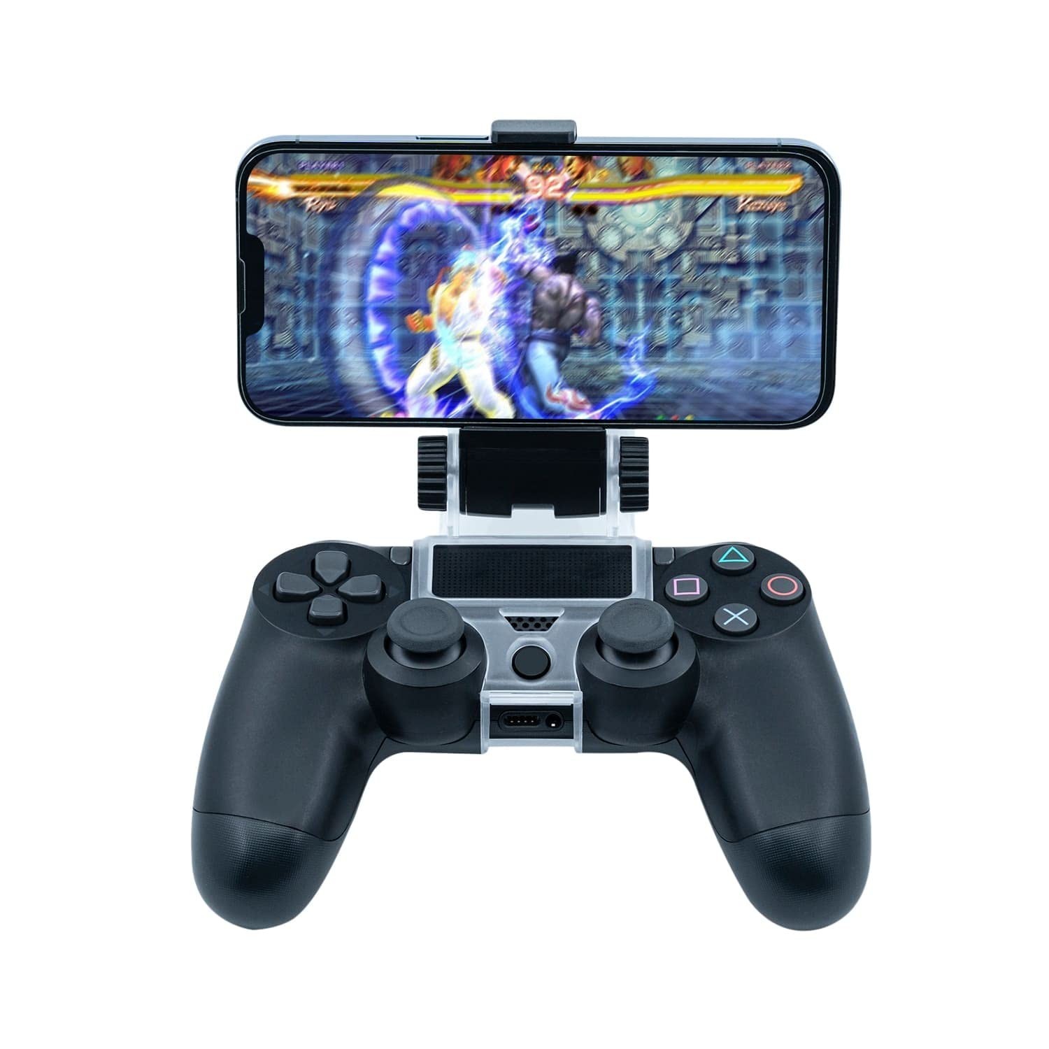 PS4 Controller Phone Mount Clip – Adjustable Holder for Smartphones Up to 6 Inch