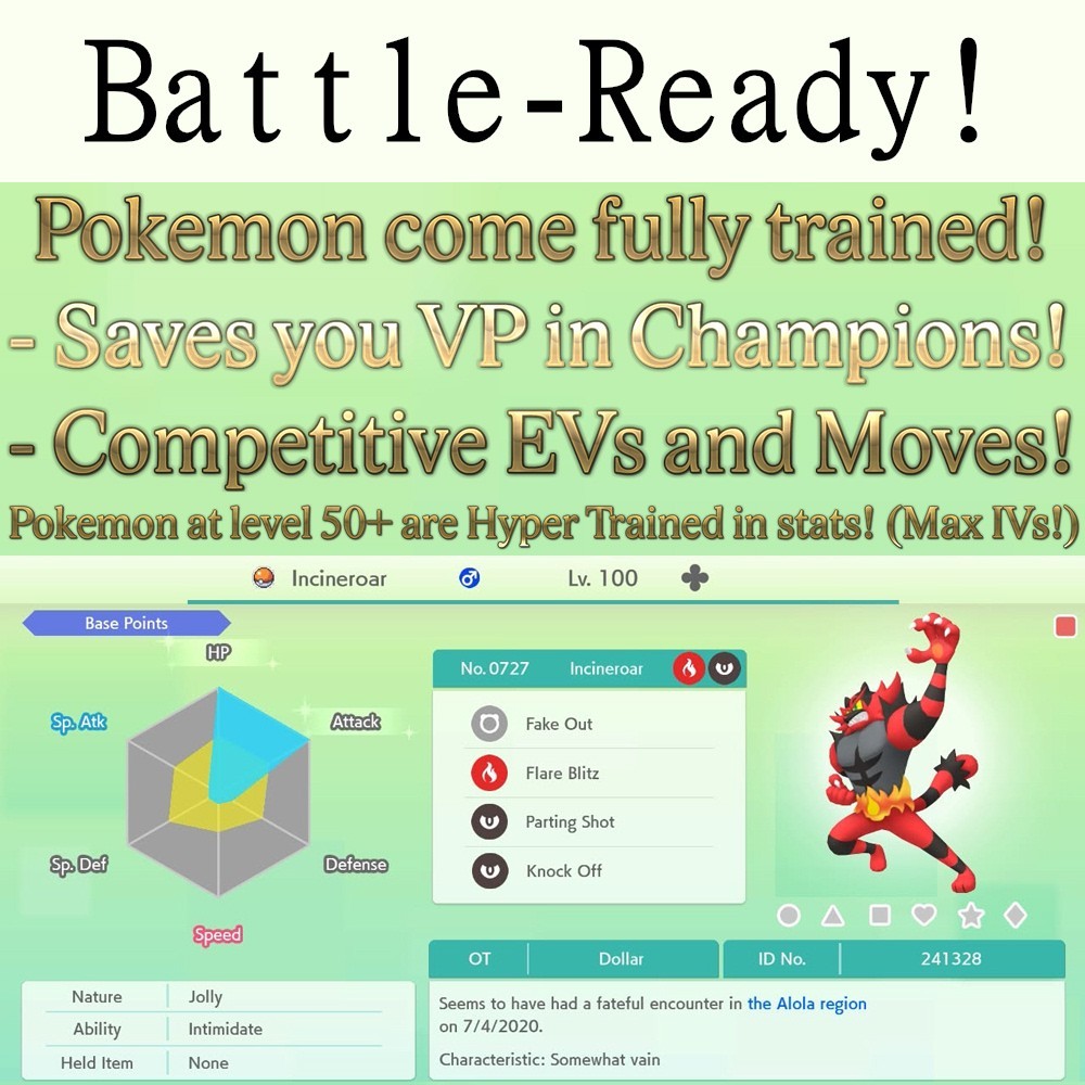 RIBBON MASTER LIVING DEX Battle Ready Trained Titles Champions Home Shiny + 6IV