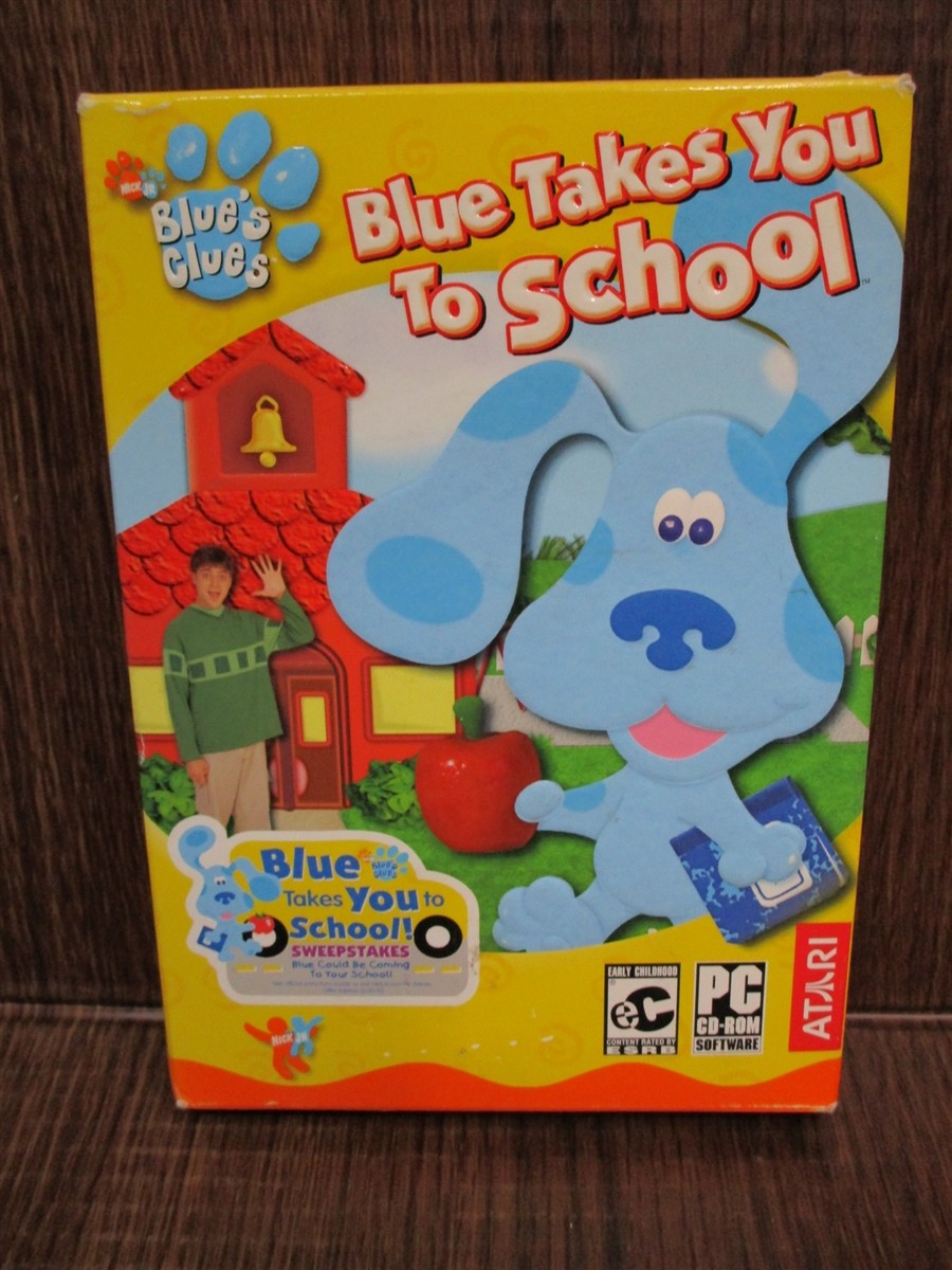 Video Game PC Blue’s Clues Blue Takes You to School Blues NEW SEALED BOX