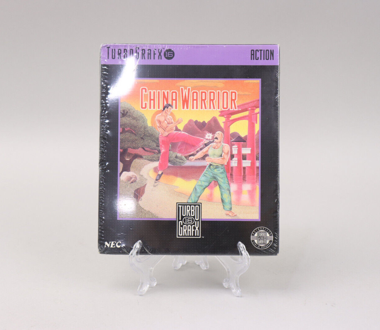 China Warrior NEC TurboGrafx-16 TG16 Factory Sealed 1989 Hudson Soft Ex. Rare!