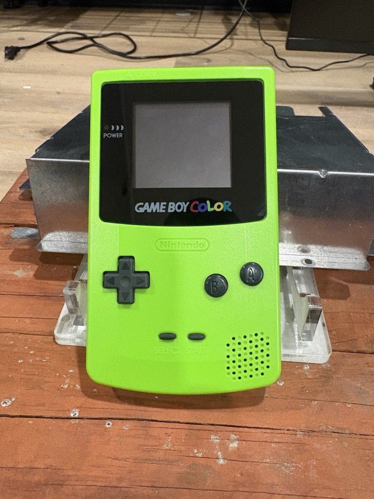 Nintendo Game Boy Color Green Handheld System CGB-001 w/ PulsePak Color InterAct