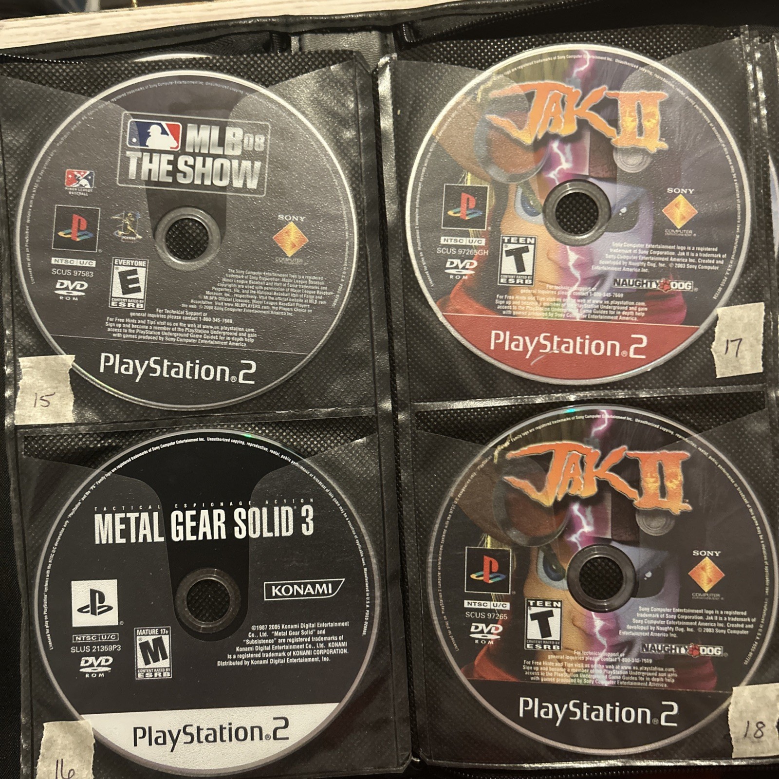 38 PlayStation 2 Game Lot In Binder