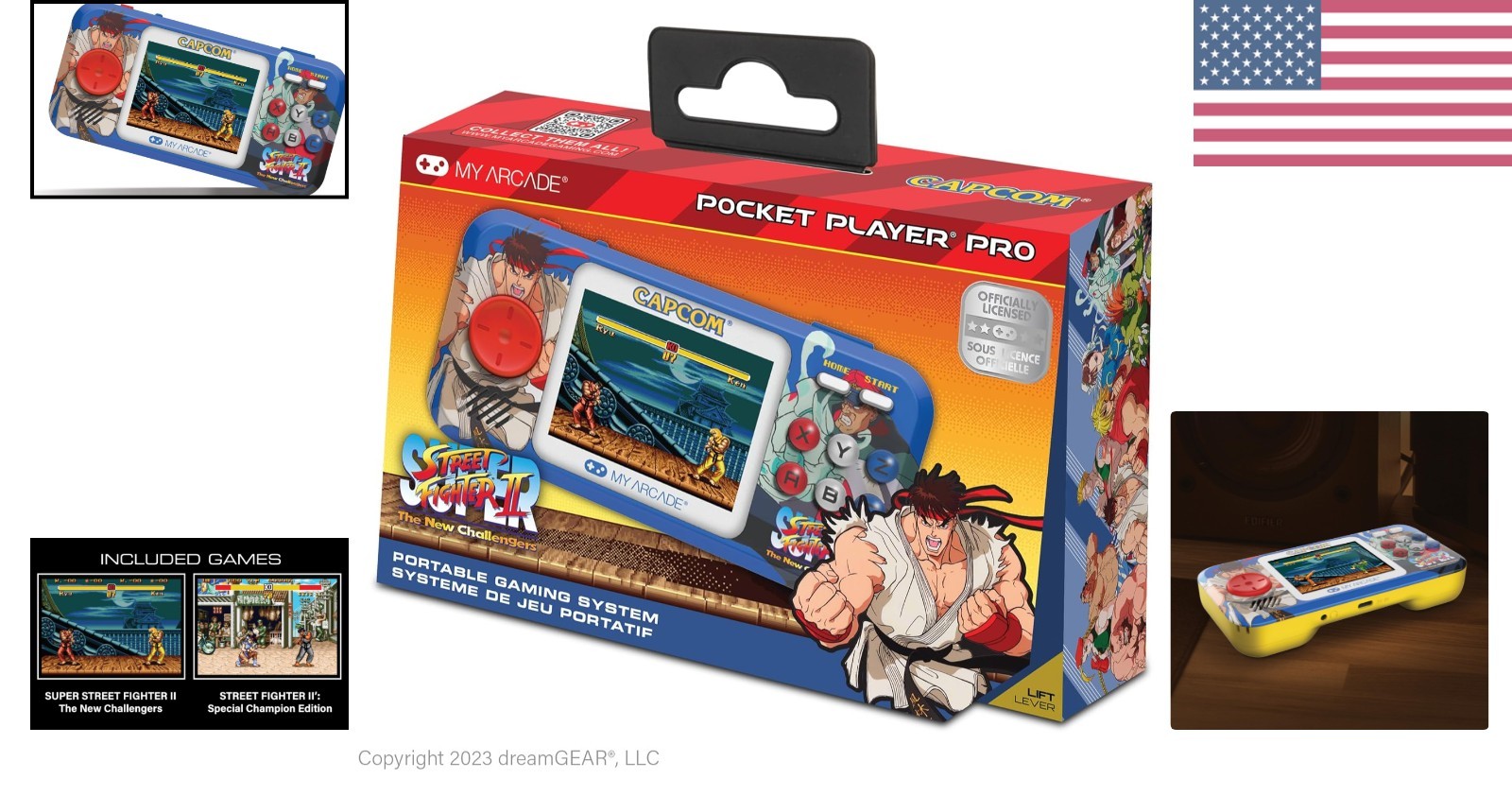 Street Fighter II Retro Handheld: Includes Super Street Fighter II & Champions