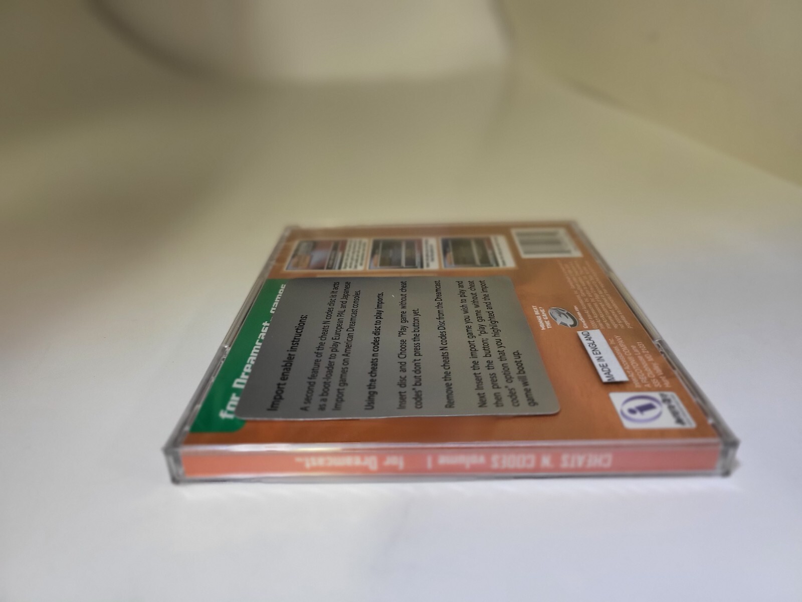 NEW Cheats-N-Codes Vol 1 Import Game Enabler for the Sega Dreamcast console