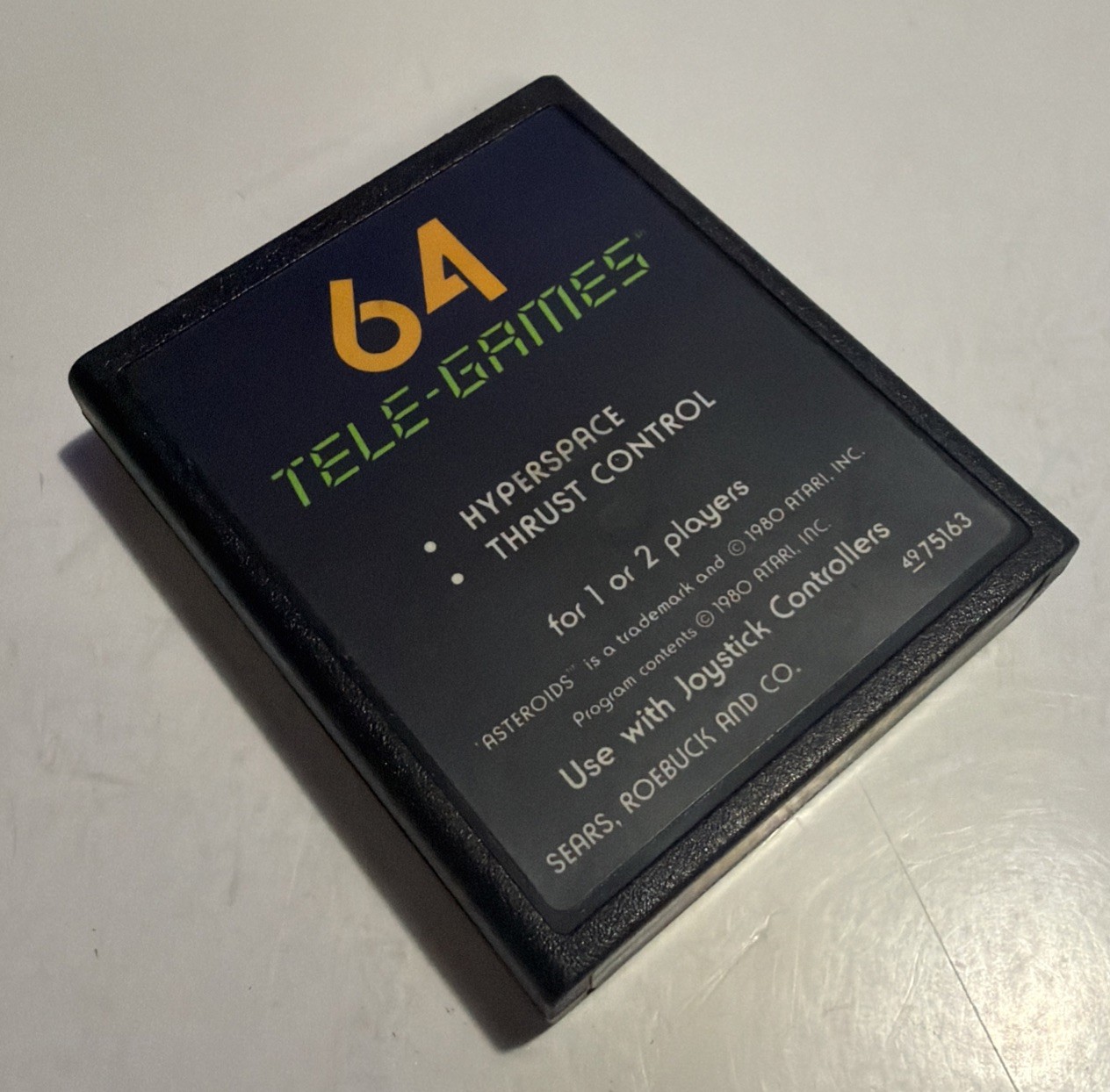 Asteroids 64 Tele-Games (Atari 2600, 1981) Cleaned & Tested (D025)