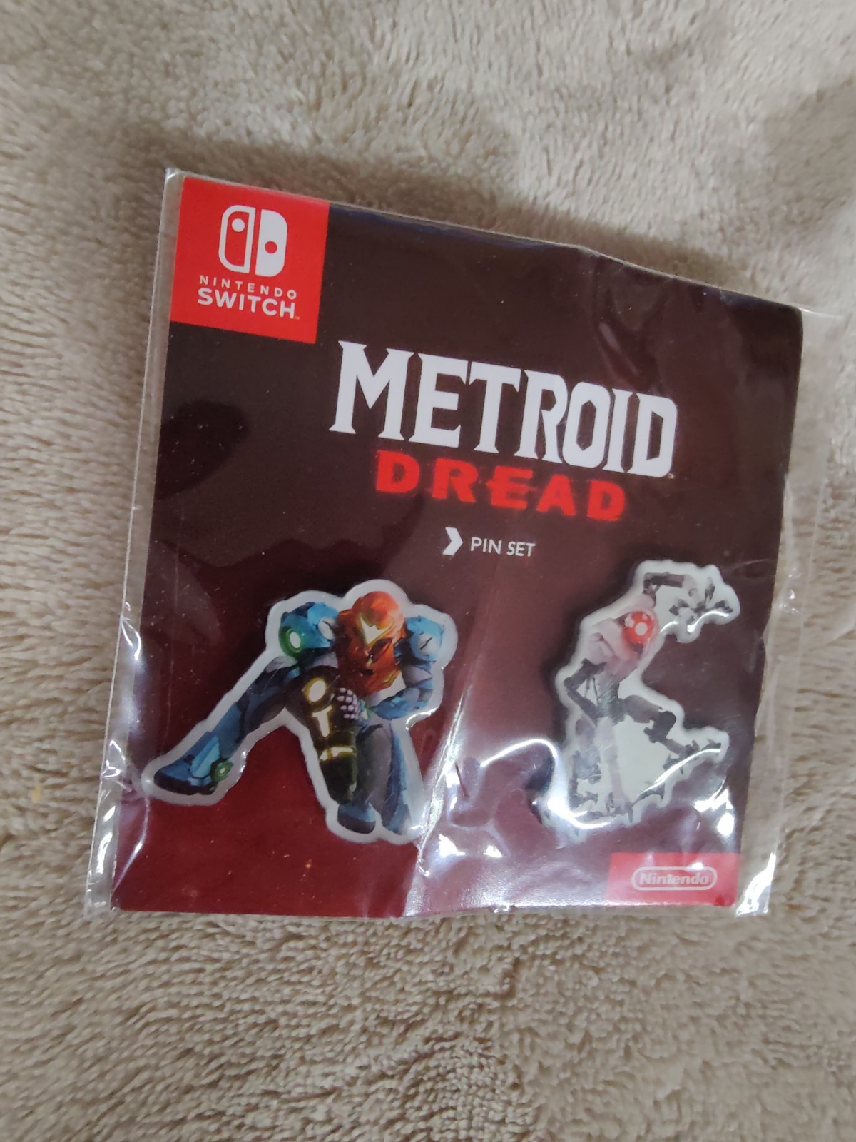 Metroid Dread Preorder Bonus Pin Set NEW Not Mint
