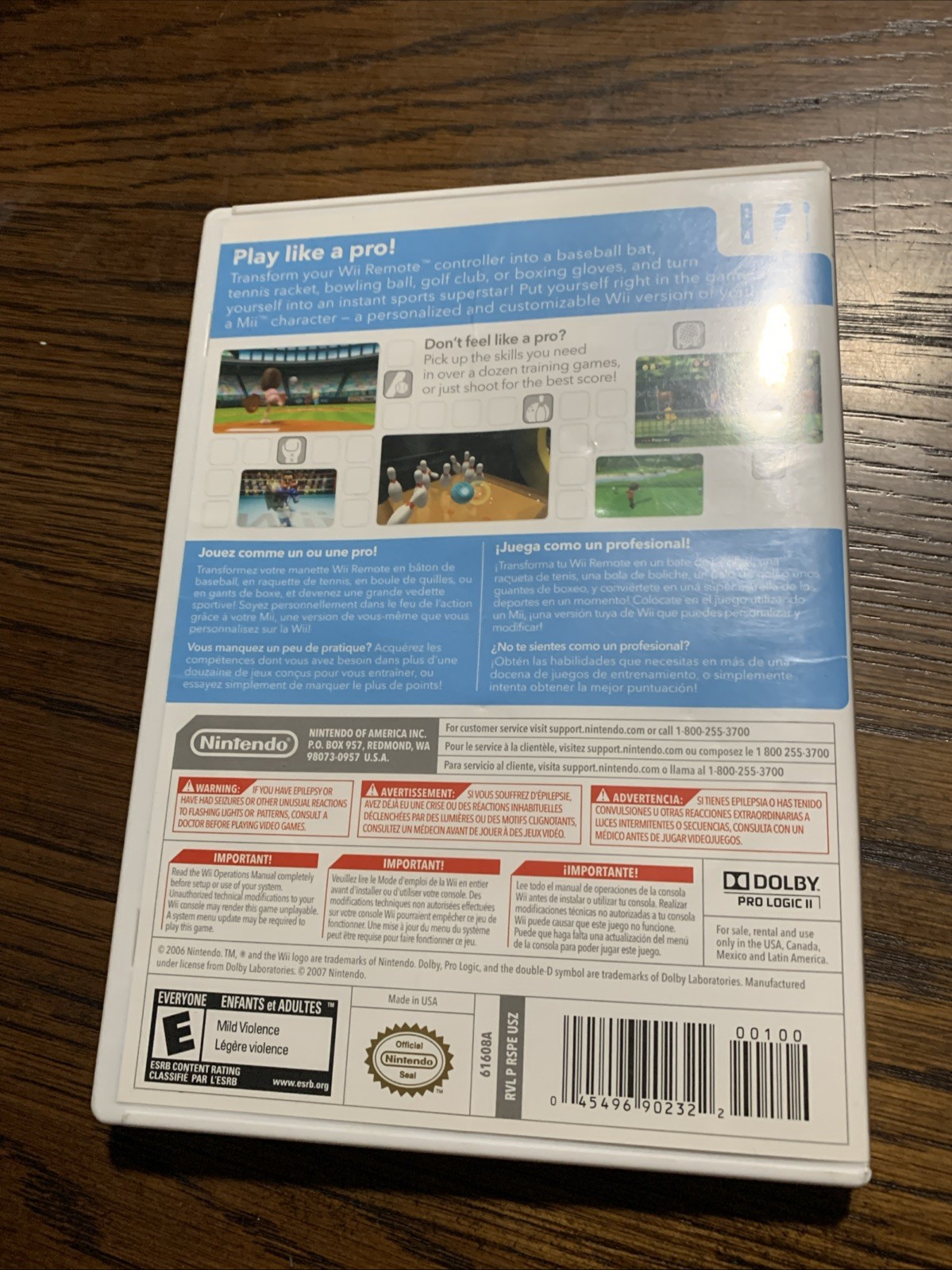 Wii Sports (Nintendo Wii, 2006) Nintendo Selects Complete CIB Tested Working
