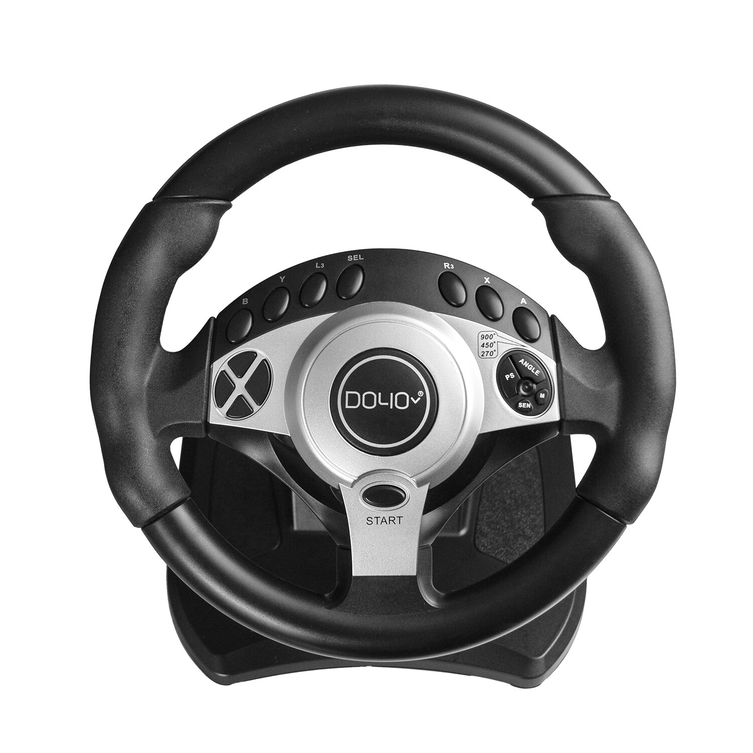 270/900° DOYO PC Steering Wheel Racing Gaming Simulator Pedal Set