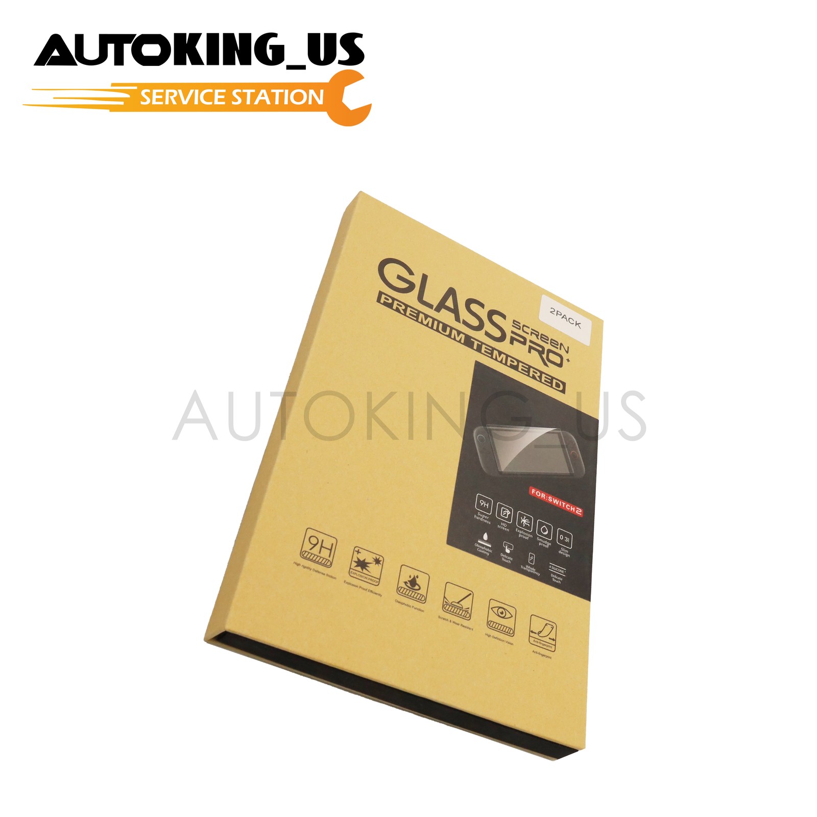 2x For 2025 Nintendo Switch 2 Tempered Glass Clear Film Screen Protector US