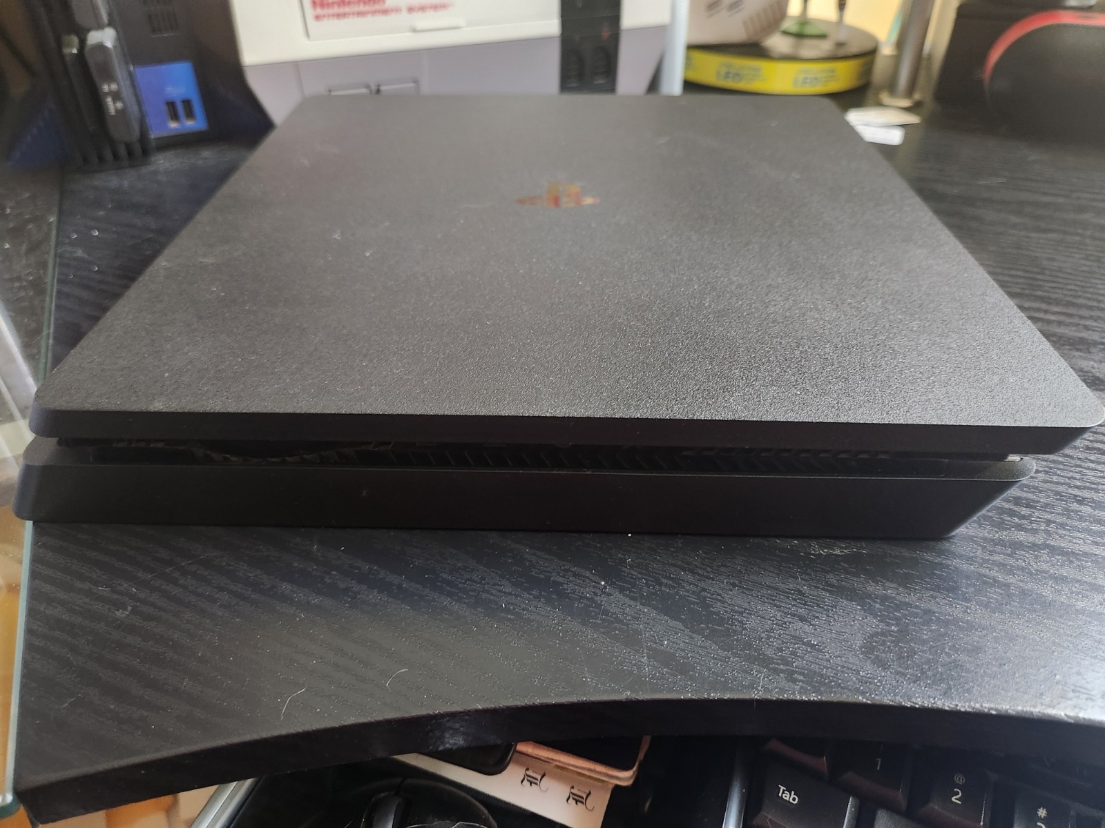 🚨🔥Vintage PS4 Bundle W/ Red Controller 5 High End Games Playstation 4 Hook Ups