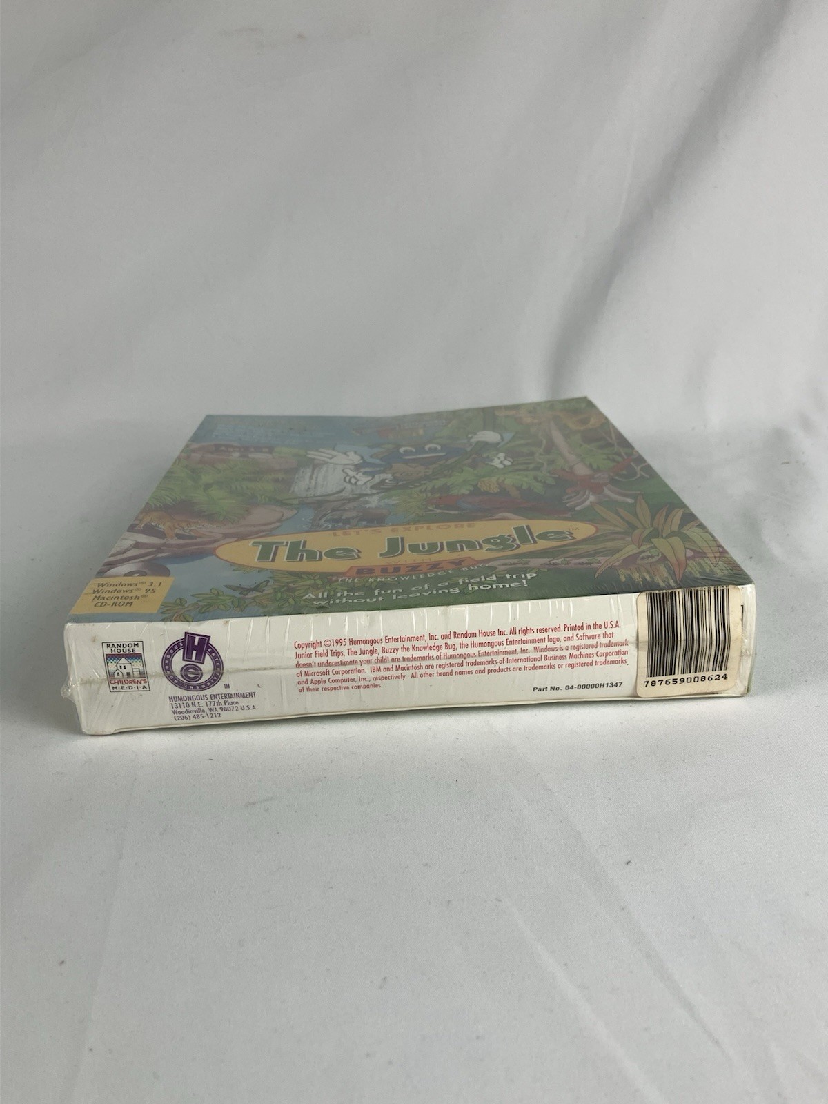 Let’s Explore the Jungle With Buzzy PC CD Rom Windows Mac Game 1995 Big Box New