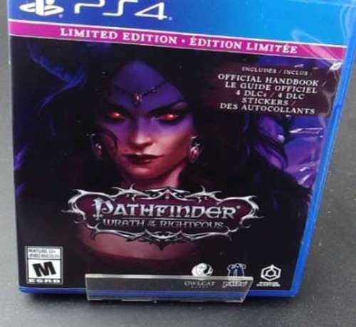 Pathfinder Wrath of the Righteous Limited Edition PS4 PlayStation 4 (2022) [VG]