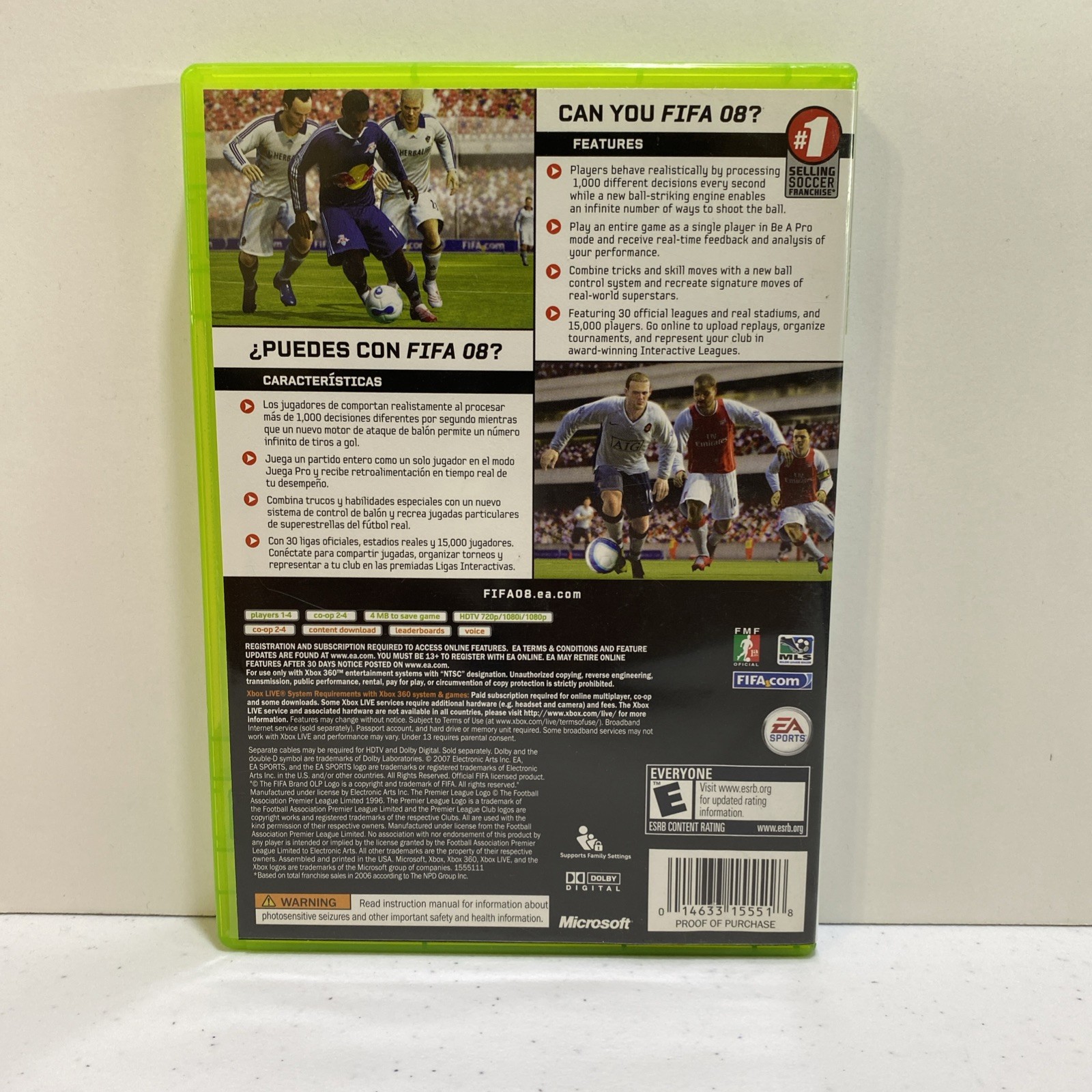 EA Sports FIFA 08 Soccer Microsoft Xbox 360 Game CIB Tested