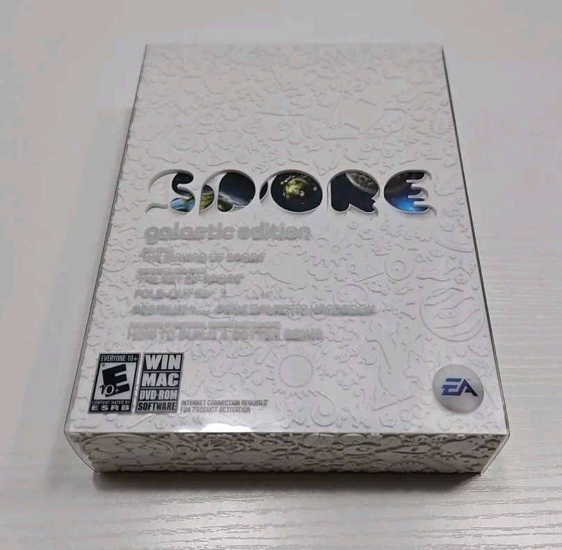 Spore: Galactic Edition (Windows/Mac, 2008) Electronic Arts Game, DVD, Art Book