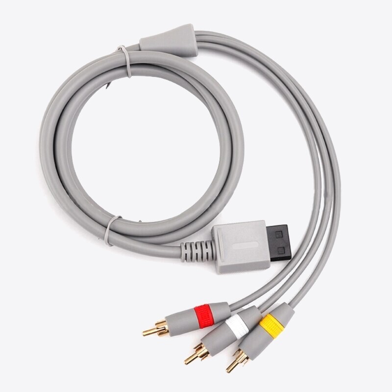 LOT 50X AV Audio Video Stereo Composite RCA Cable Cord for Nintendo Wii Wii U