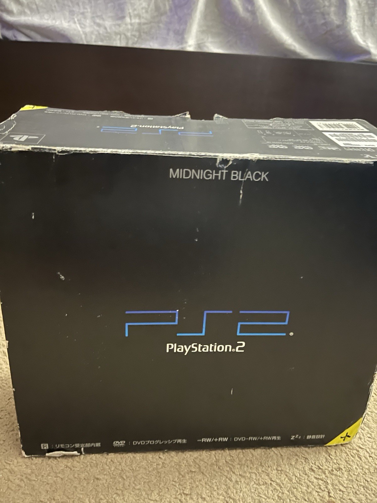 Sony PlayStation 2 Midnight Black(Japanese+Rare) Box Included