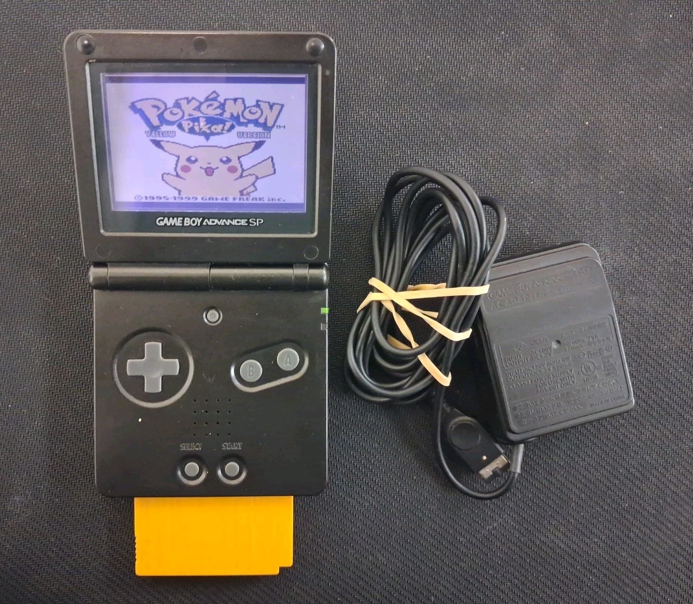 Nintendo Gameboy Advance SP Handheld System Black AGS-001 (Charger Included)