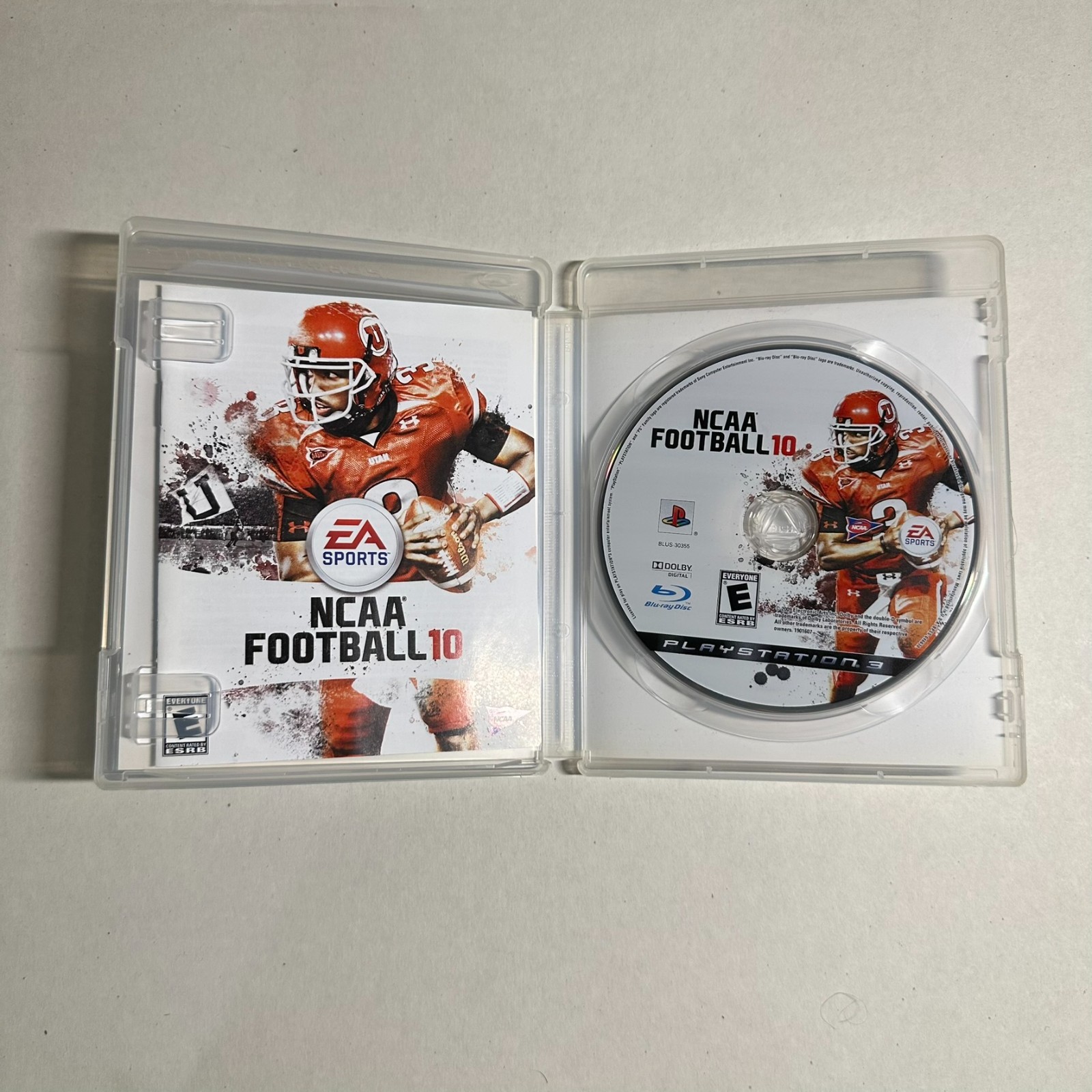NCAA Football 10 PS3 PlayStation 3 Complete CIB Manual EA Sports