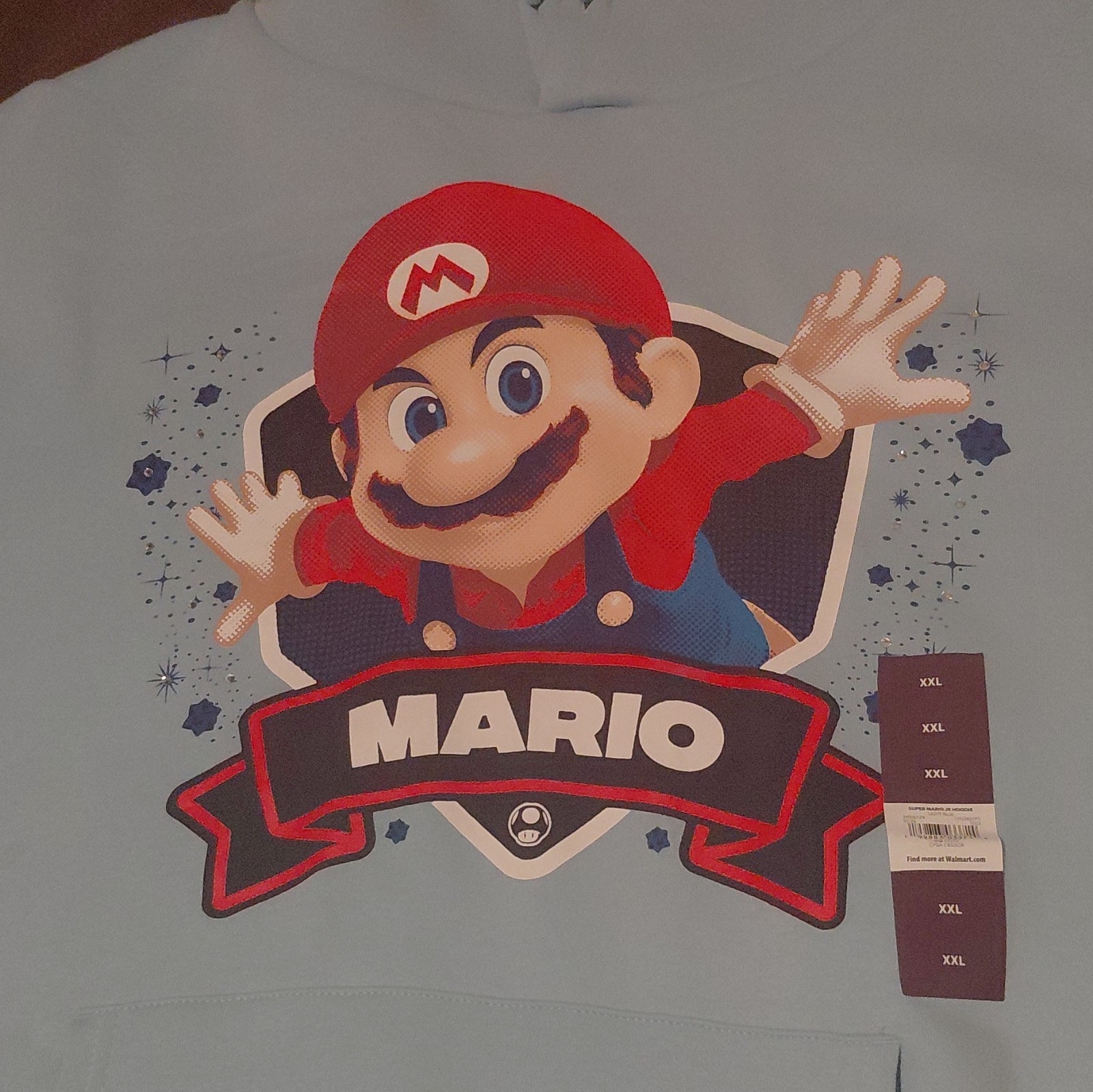 Super Mario Bros. Mario “Here We Go” Hooded Hoodie Sweatshirt