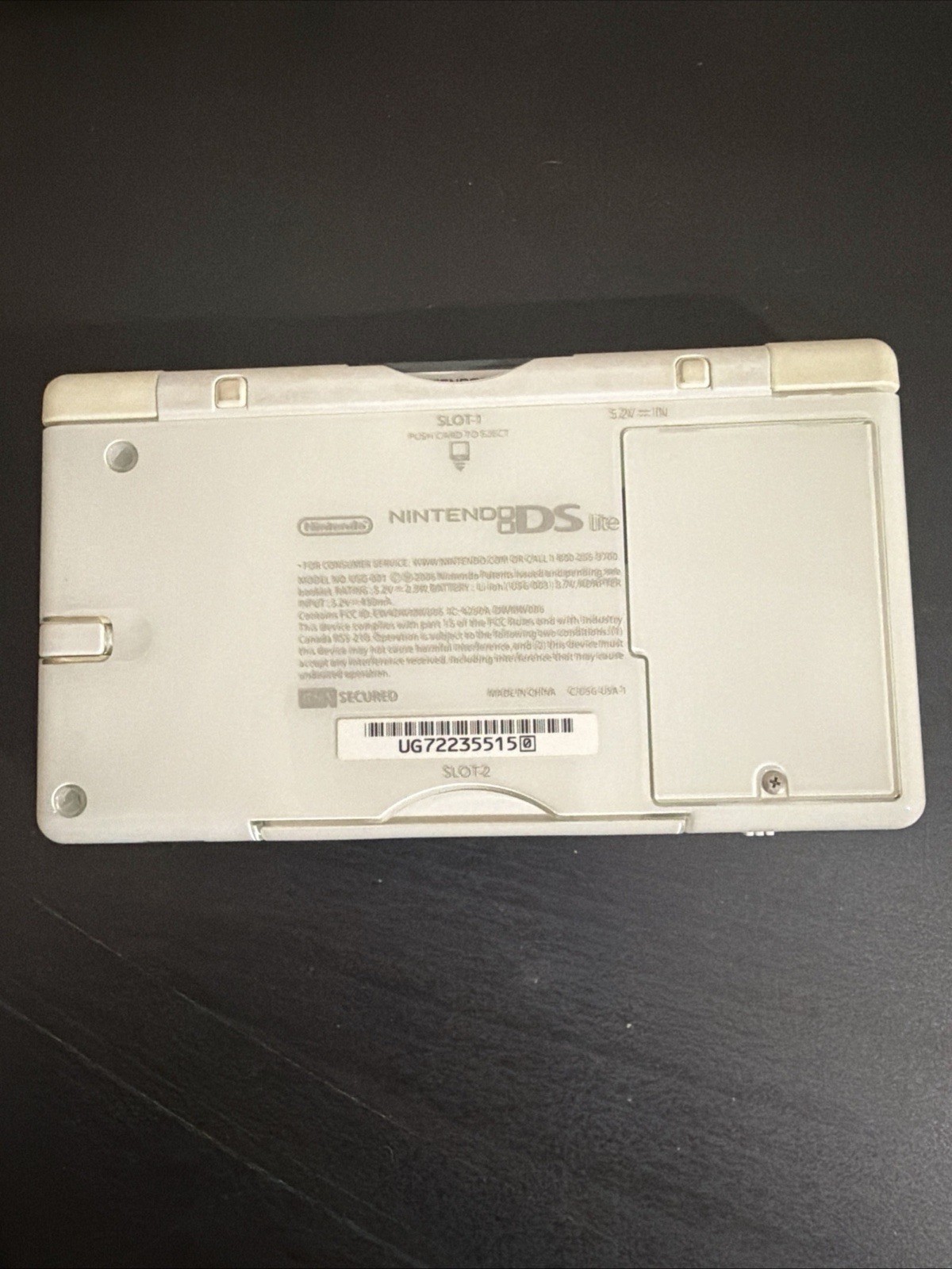 Nintendo DS Lite Handheld Console Polar White – With Box And Games – Tested