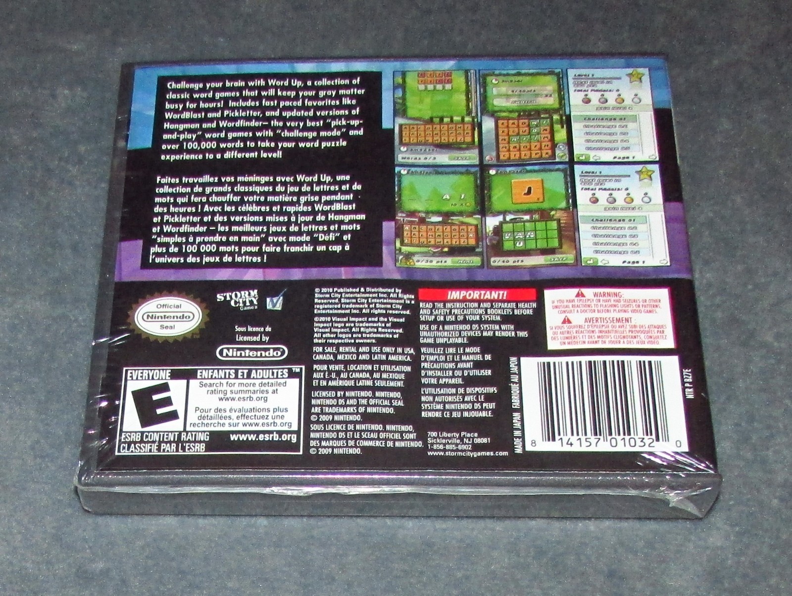 Brainstorming Series: Word Up for Nintendo DS Brand New / Fast Shipping!