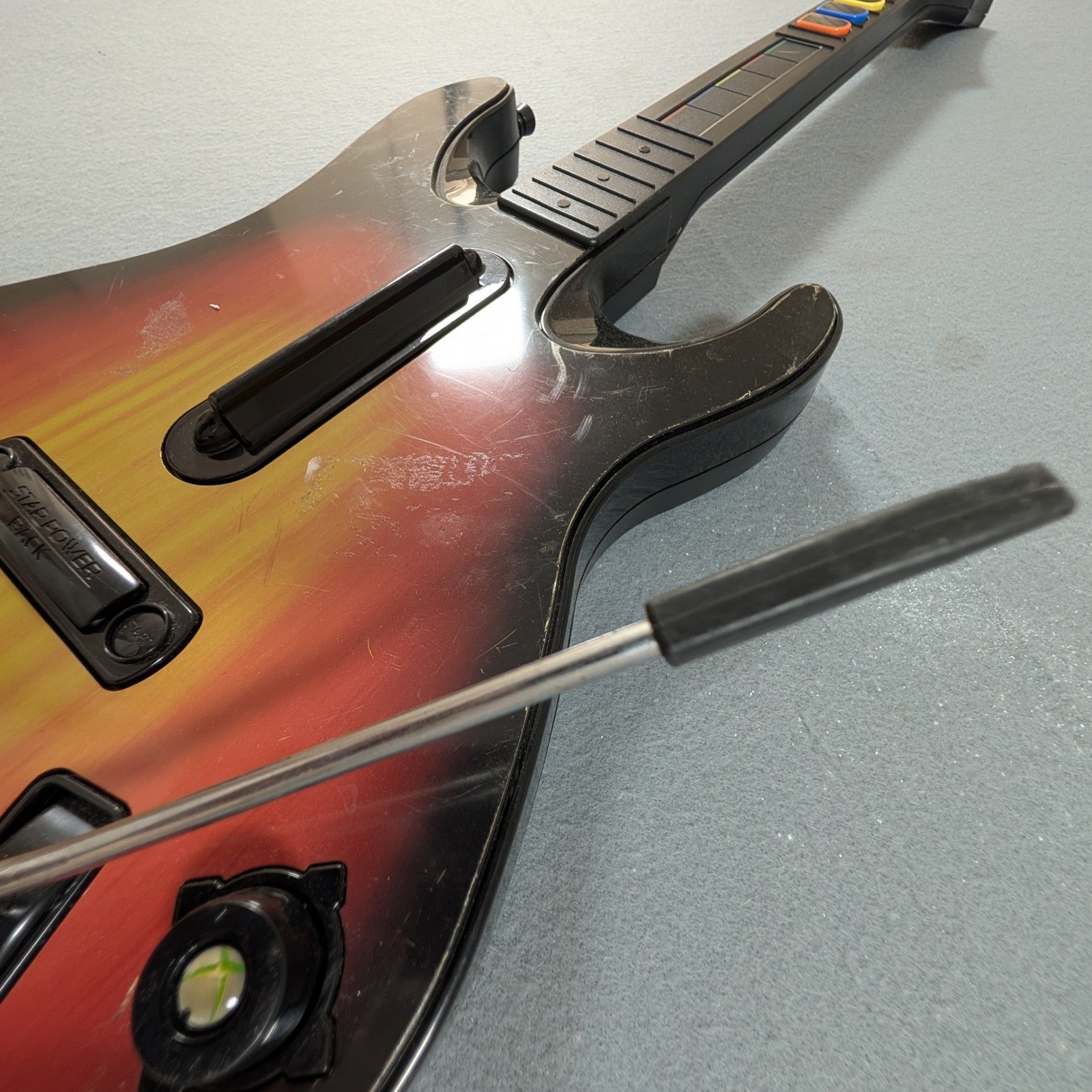 RedOctane Guitar Hero World Tour Guitar Xbox 360 Sunburst Wireless Controller