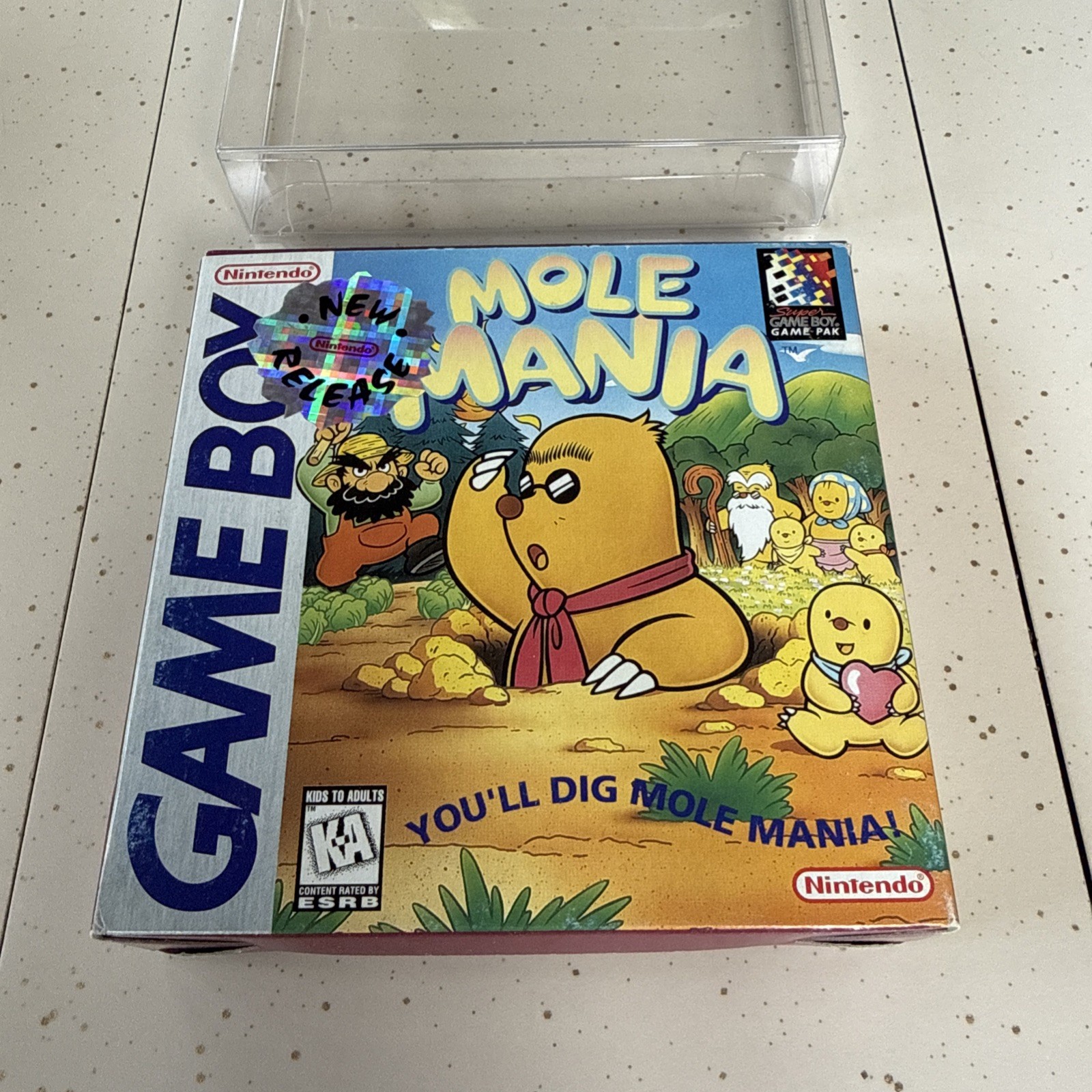 Mole Mania (Nintendo Gameboy Game Boy) Complete CIB excellent