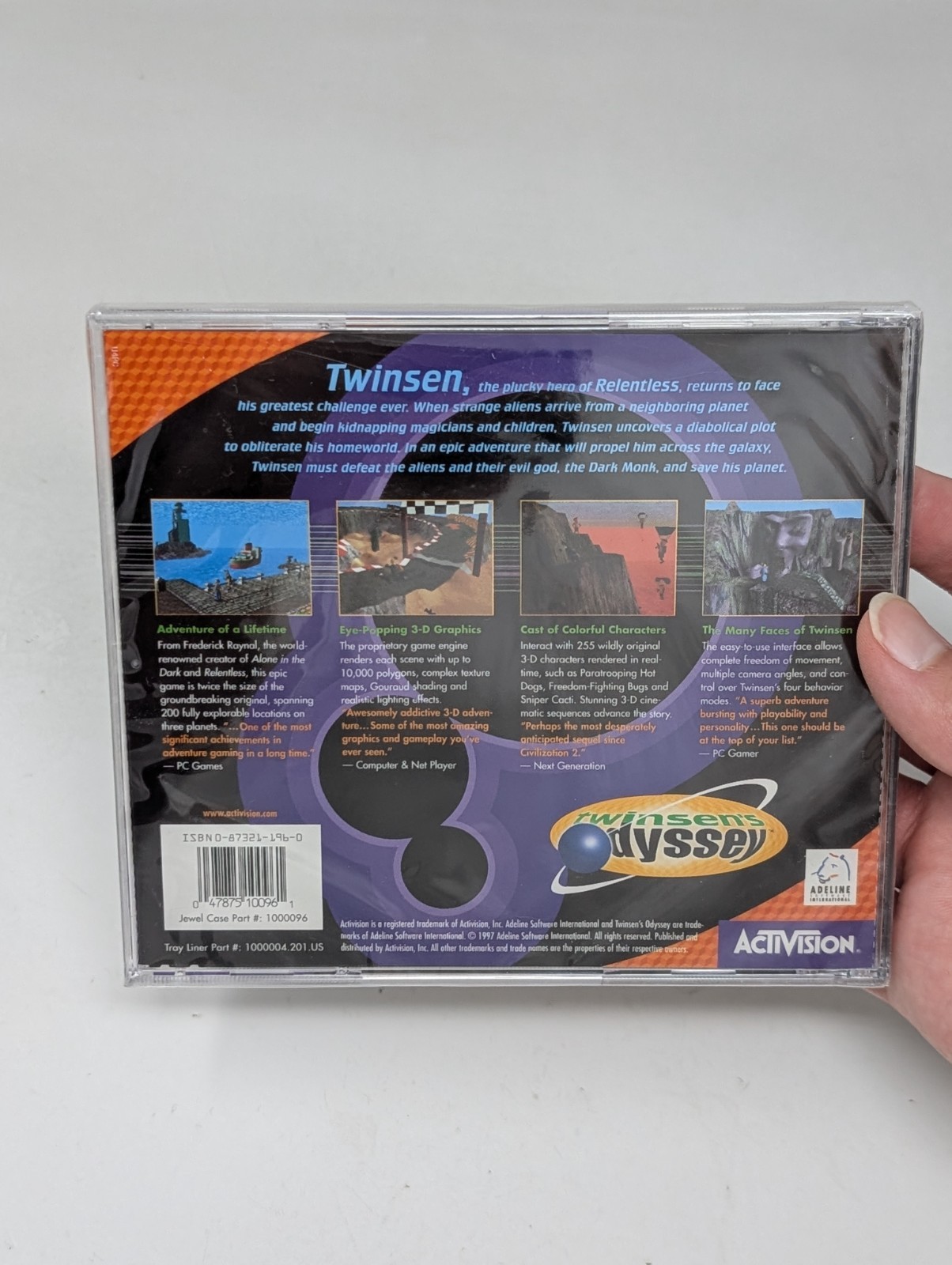 Twinsen’s Odyssey PC Game Windows 1997 CD-ROM Little Big Adventure 2 NEW SEALED