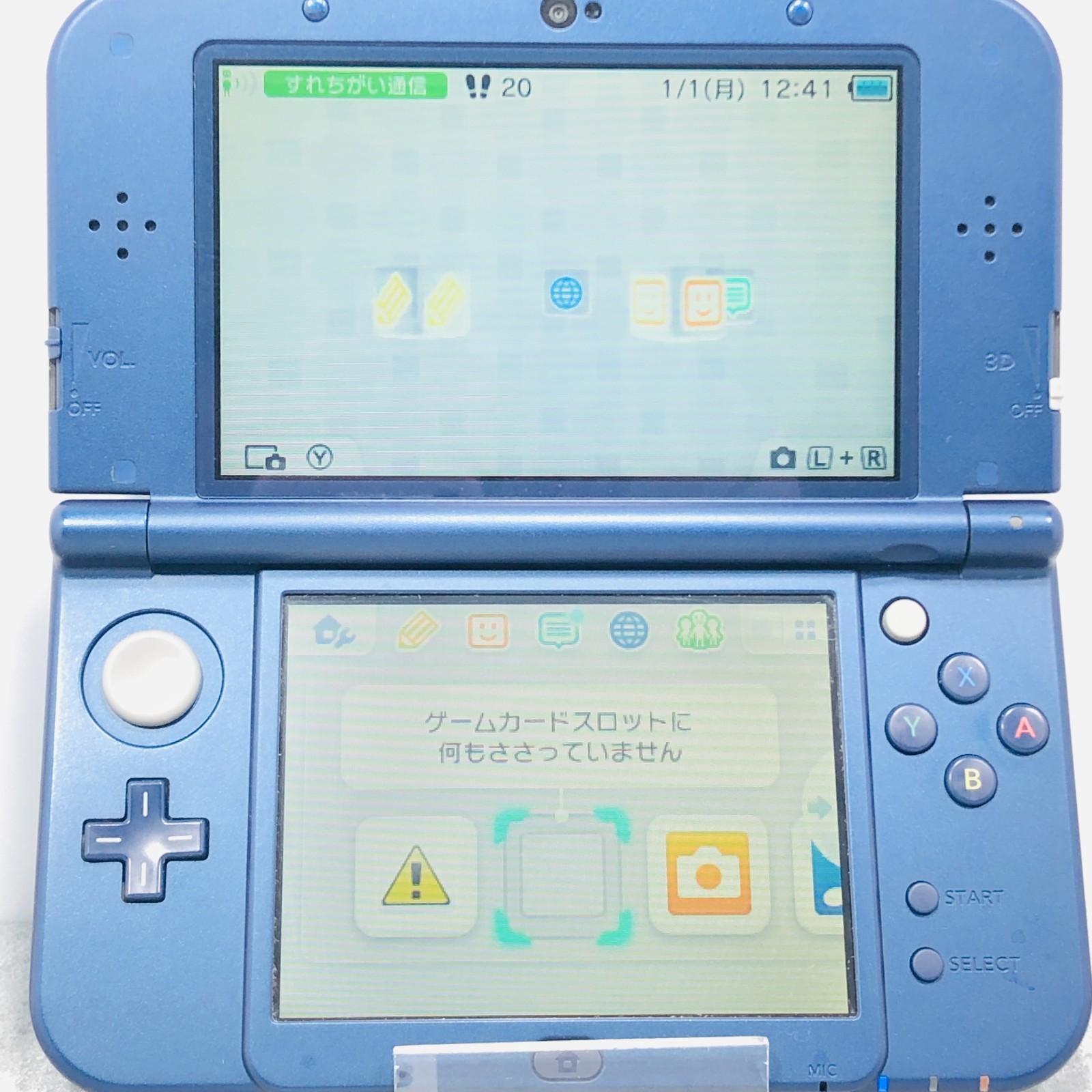 [Top IPS / EX+3] New Nintendo 3DS LL XL Metallic Blue console Japan NTSC-J 06-86